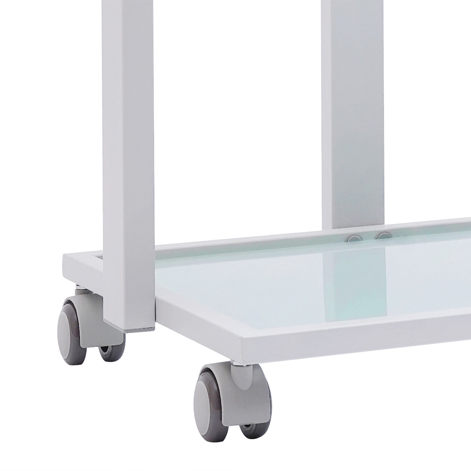 TFCFL Salon Trolley Esthetician Cart with 3-Tier Rolling Storage for Beauty Spa Facial (White) herxk