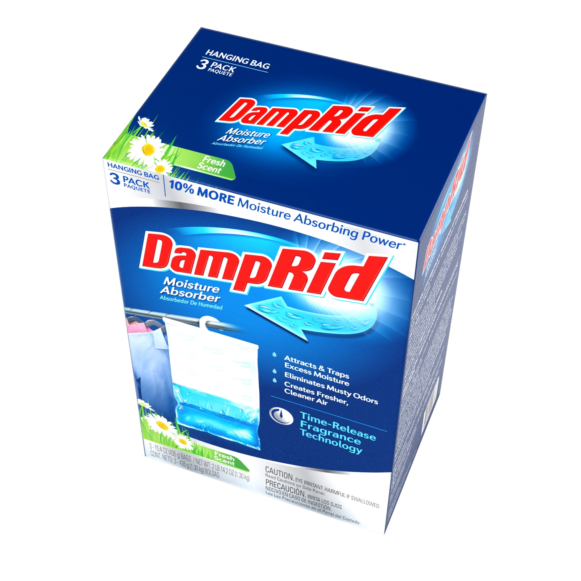 DampRid Hanging Moisture Absorber Fresh Scent (4 Pack, 12 Count Total) tebax - Image 7
