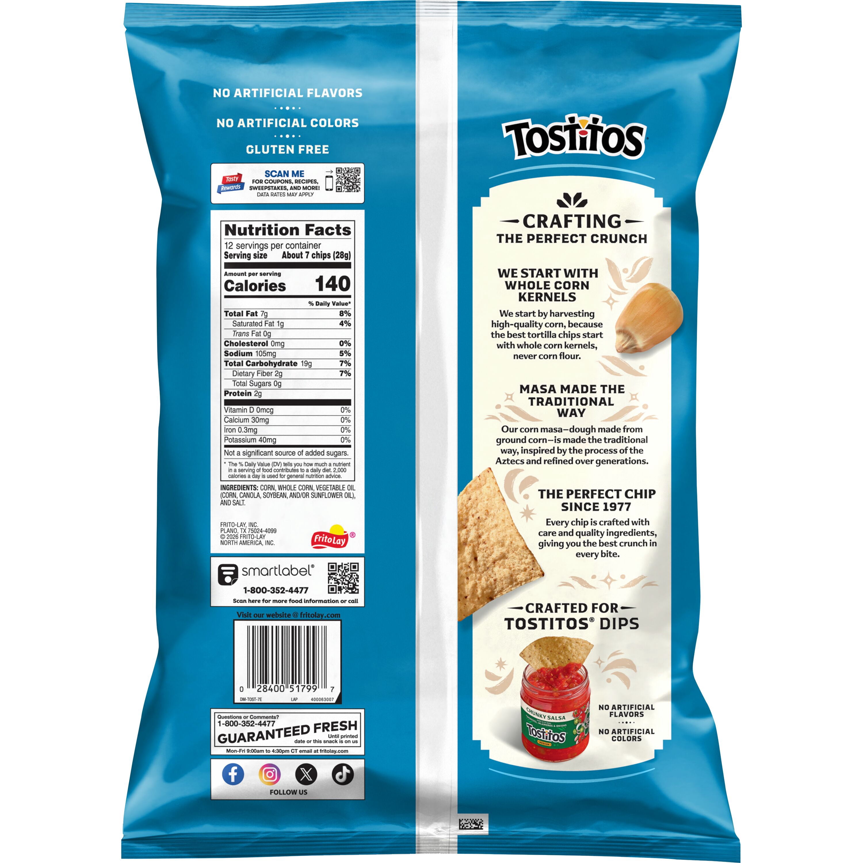 Tostitos Restaurant Style Original Tortilla Chips (Original, 12 oz) k5jdf - Image 8