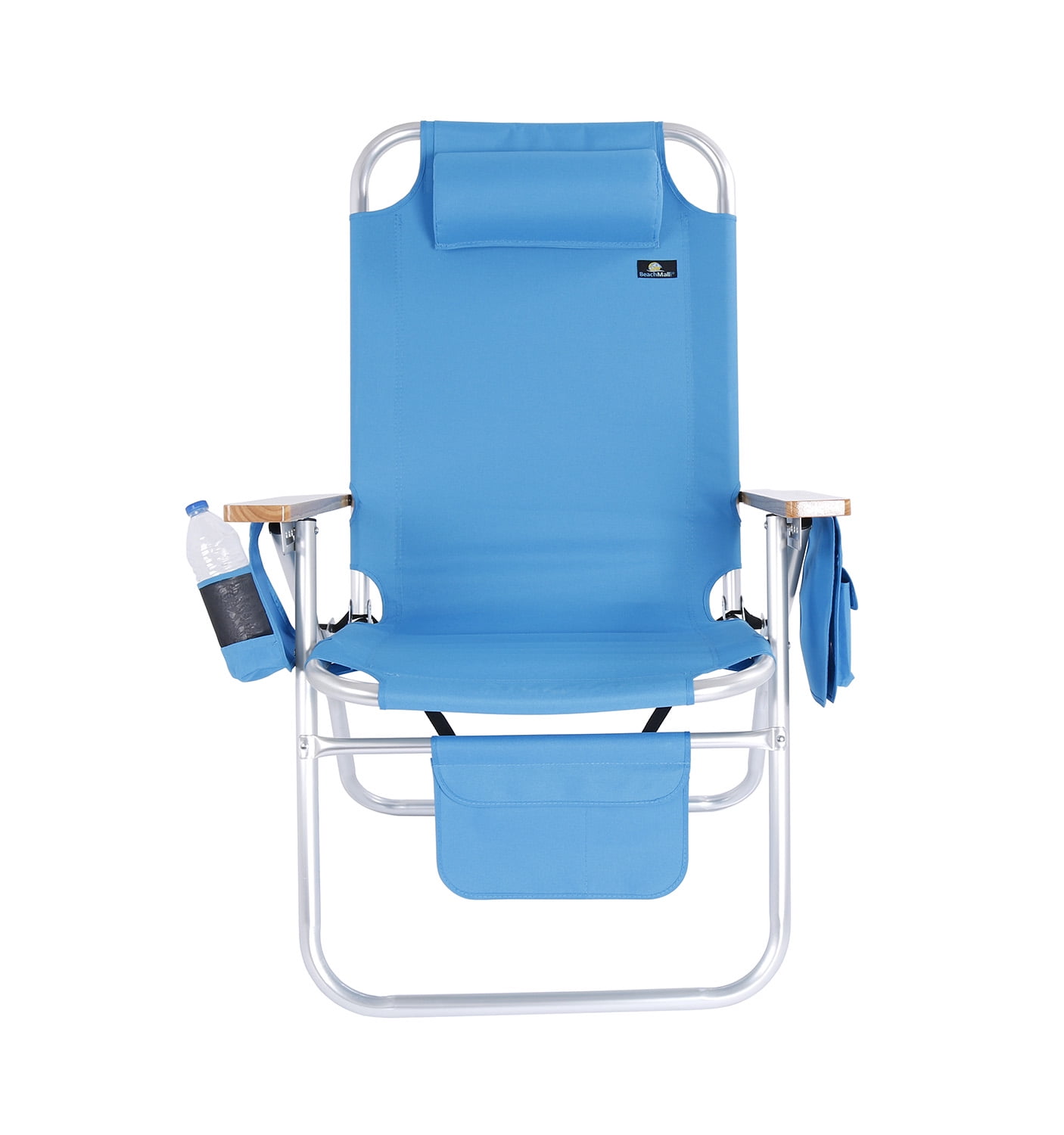 Beachmall Deluxe Heavy Duty Beach Chair for Adults, Tall Wide Design with 17 in Seat Height (300 lb Capacity) yrvcg