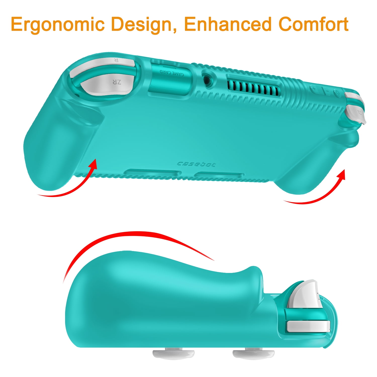Fintie Protective Case for Nintendo Switch Lite, Shockproof Silicone Cover with Ergonomic Grip (Turquoise) zwsc1