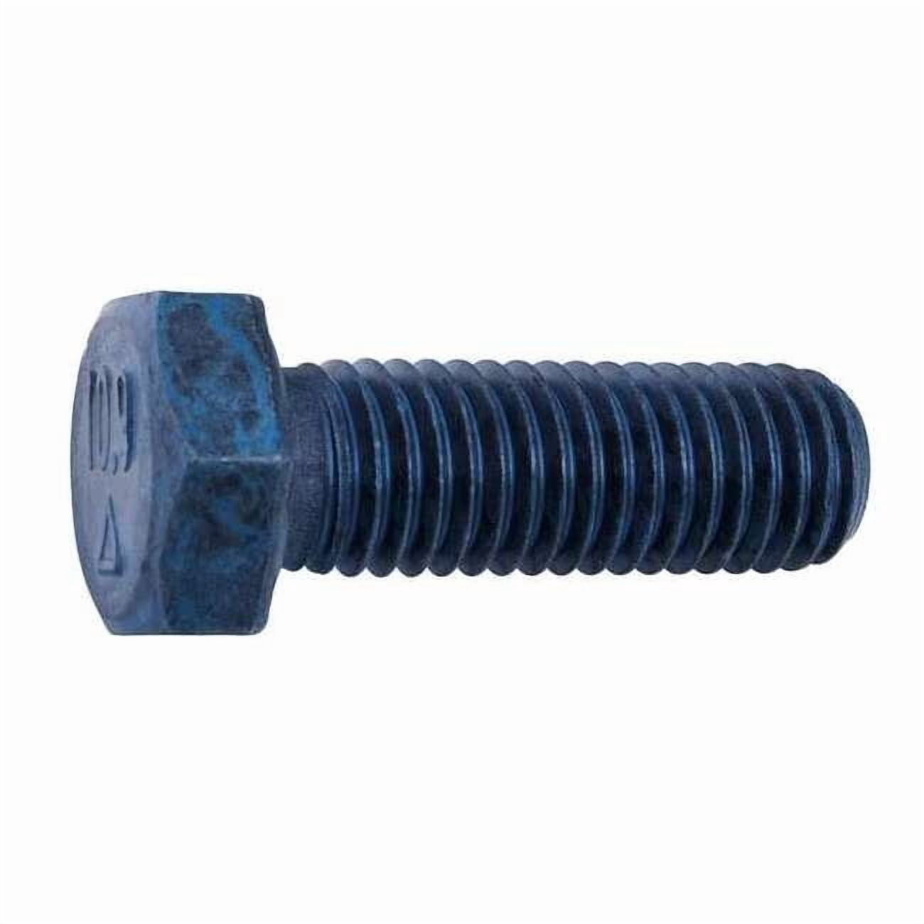 Metric Blue M8-1.25 Hex Head Cap Screw Class 10.9 Steel Fastener (Blue Phosphate, 1.18 in Length, 50 Pack) um9ps