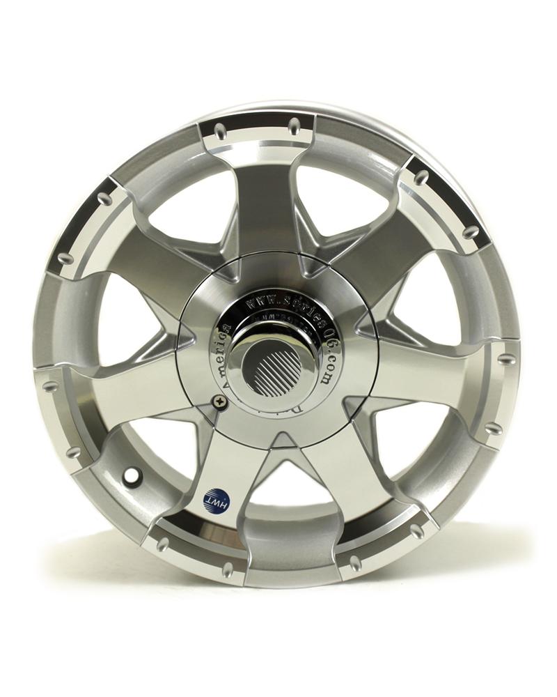 HiSpec Series 06 Aluminum Trailer Wheel (Silver, 15x6 in, 5-Lug on 4.5 in) ndrs7