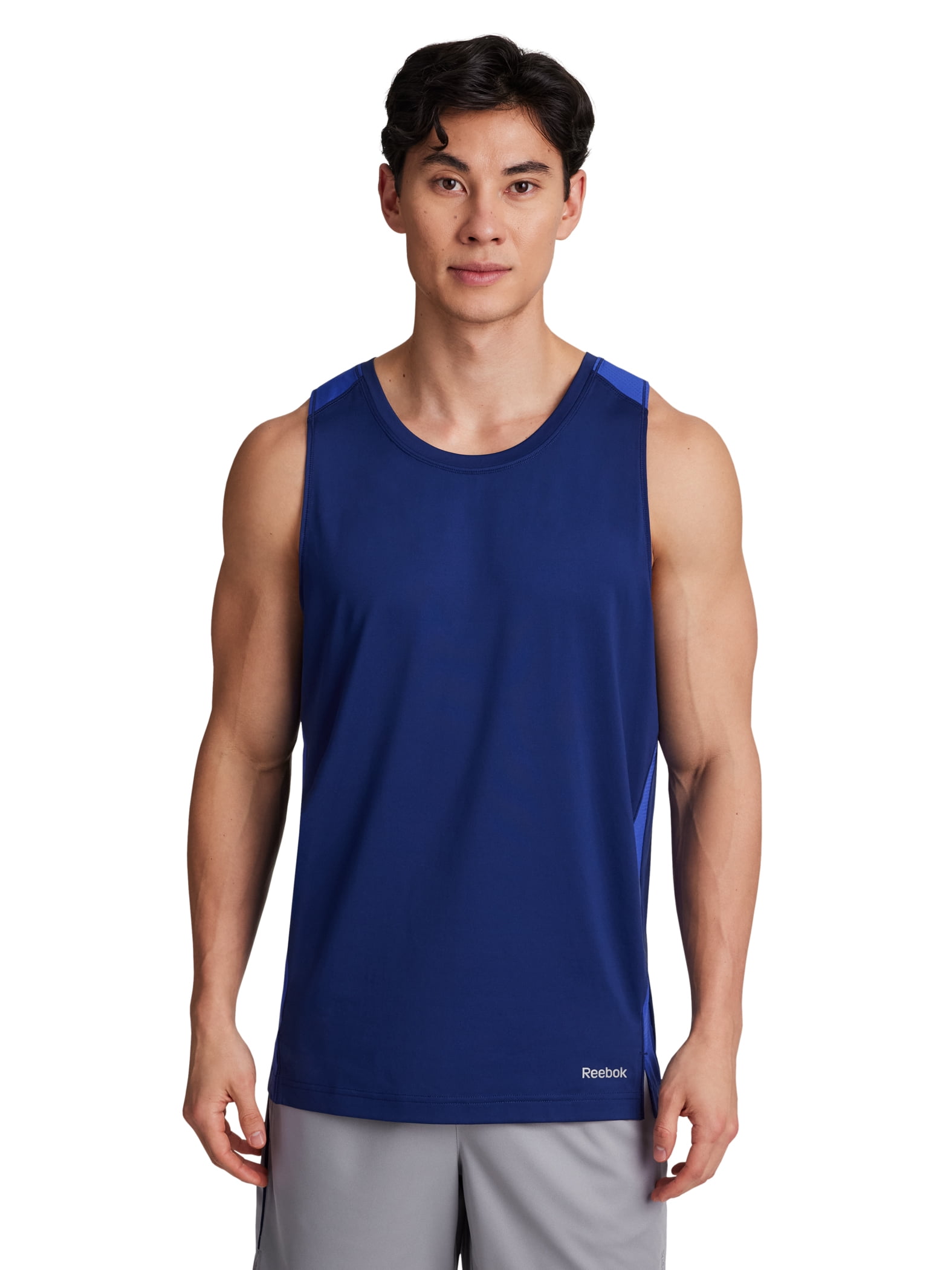 Reebok Men's Muscle Tank Top Performance Graphic Sleeveless Shirt (Blue, XS-5XL) dkhrh