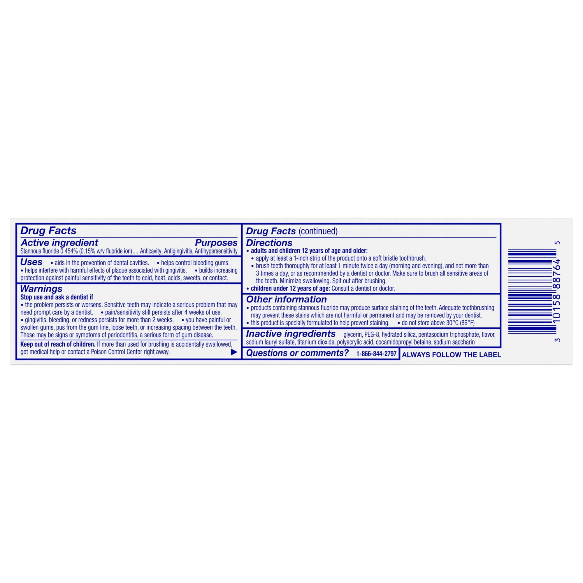 Sensodyne Sensitivity & Gum Sensitive Toothpaste, Dual-Action Oral Care, Mint Flavor (3.4 oz) bh4ro