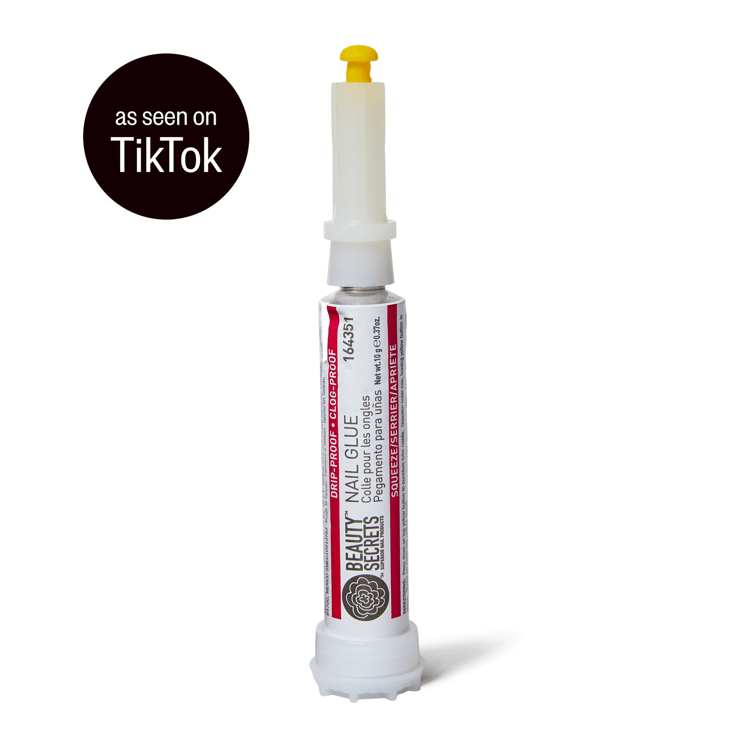 Beauty Secrets Drip & Clog Proof Nail Glue for Professional Repair (0.1 fl oz) 7dlji