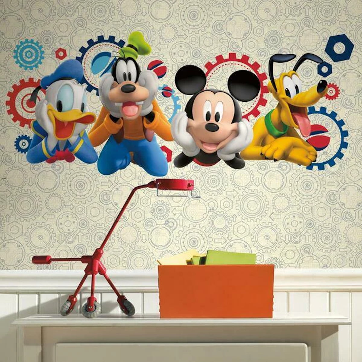 ComfortCorrect Mickey and Friends Clubhouse Capers Peel and Stick Giant Wall Decals (1 Pack) vmr92