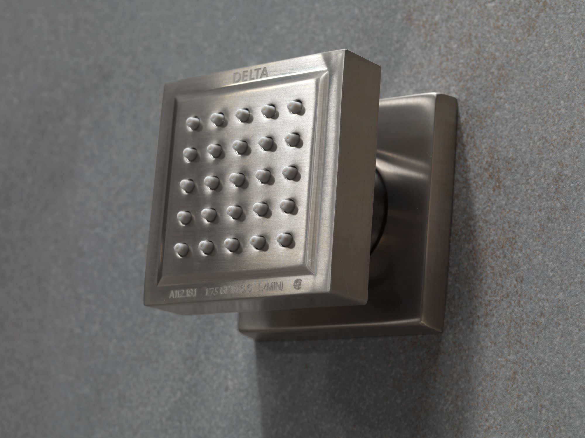 Delta Faucet 50150 Single Function Square Body Spray with Lumicoat Chrome Finish (1.75 GPM) sehye