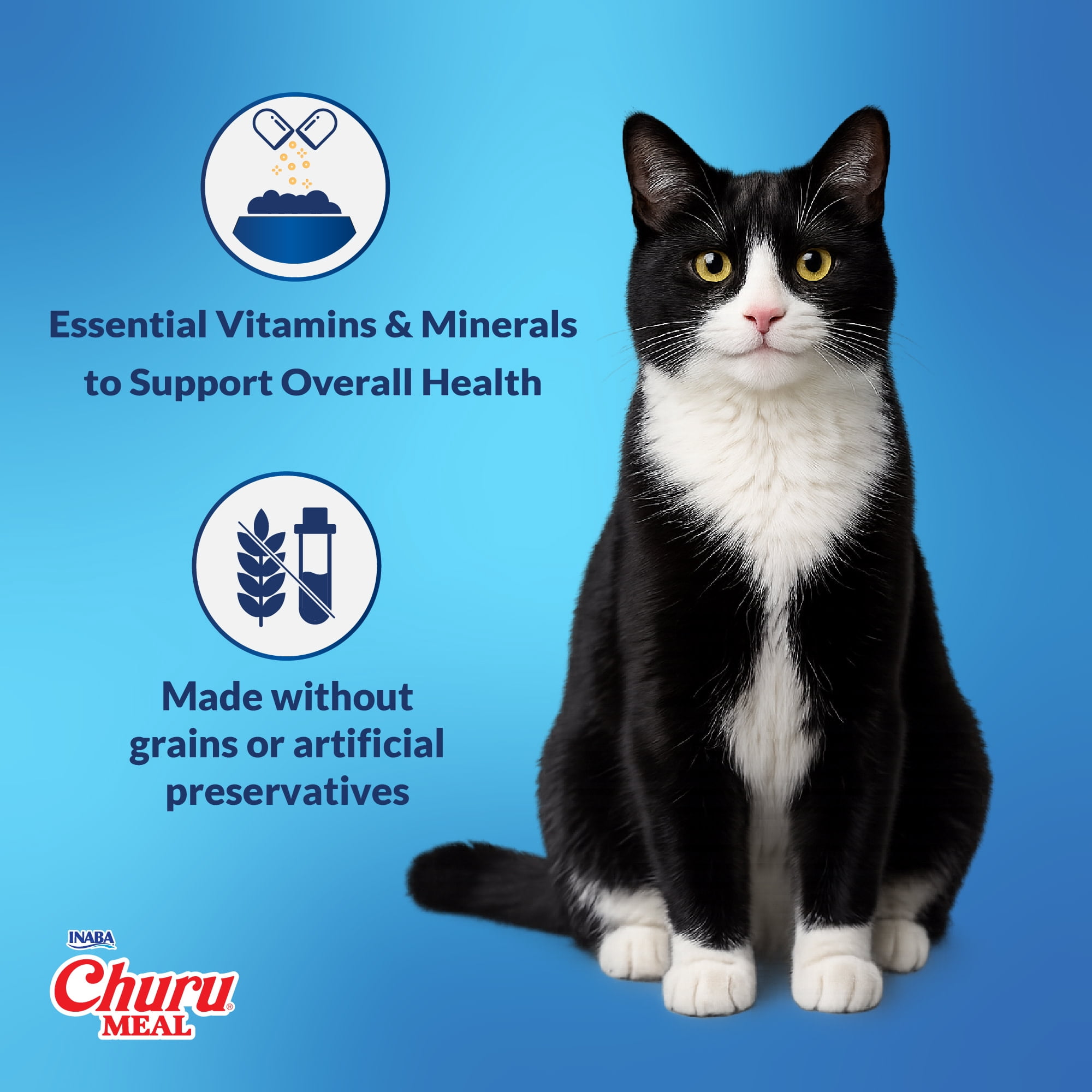 Inaba Churu Meal Mousse Adult Wet Cat Food, Tuna Recipe (2.29 oz) npsoa
