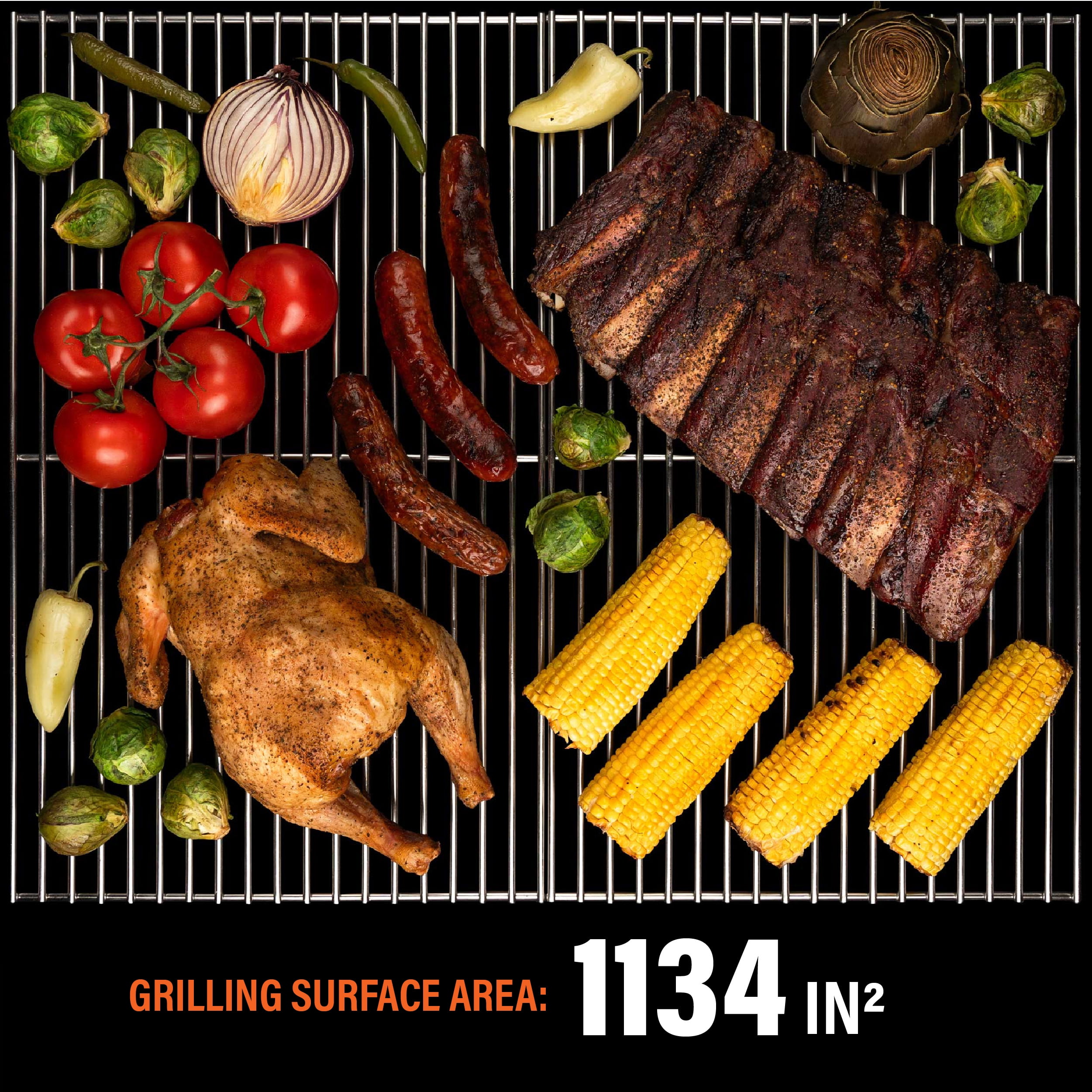 Blackstone Bronco Outdoor Combo Griddle, 36 in 4-Burner Flat Top Grill with Vertical Pellet Smoker (Grey) xh2mx