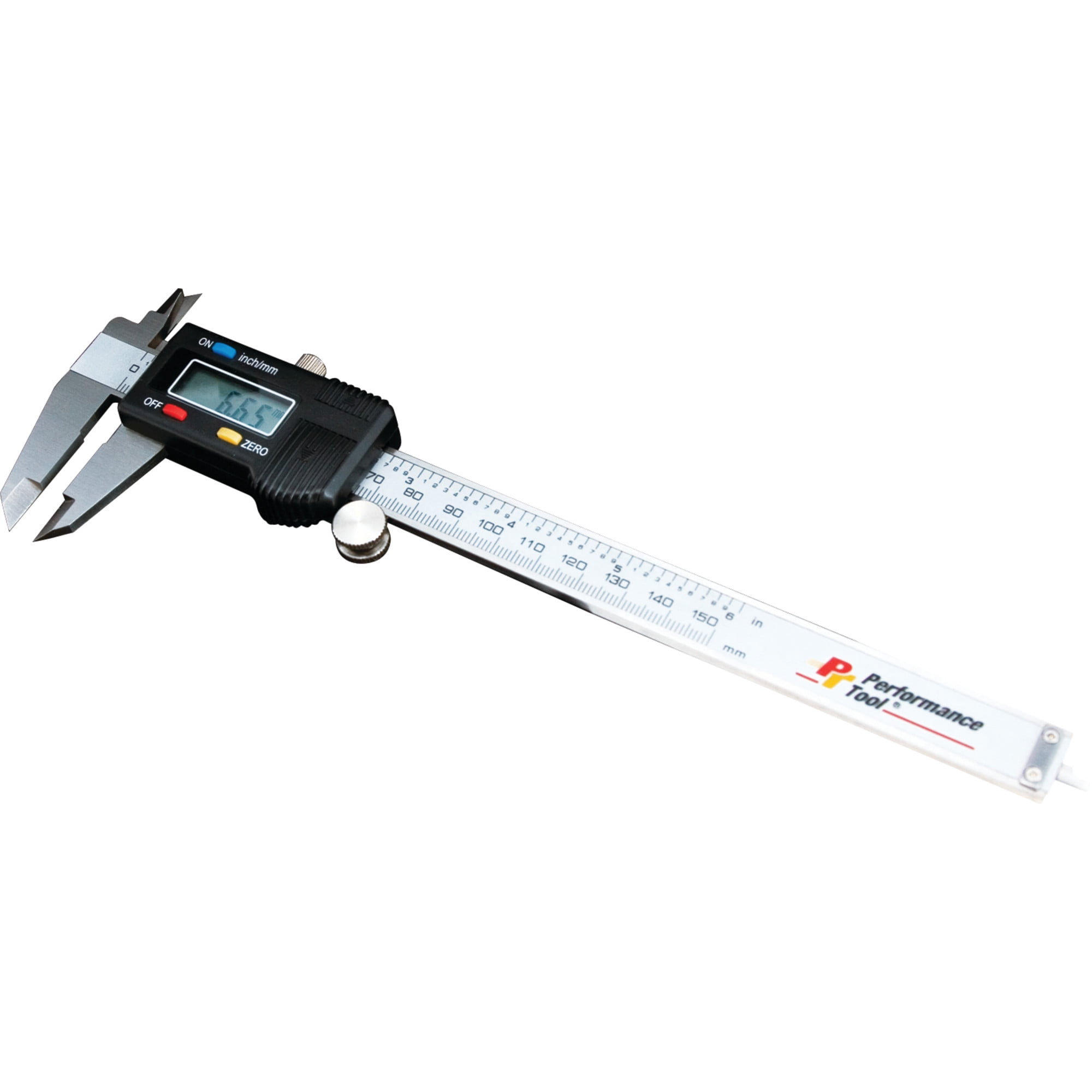 Performance Tool W80152 Electronic Digital Caliper with Extra Large LCD Screen (Silver, 6 in) 3enoa