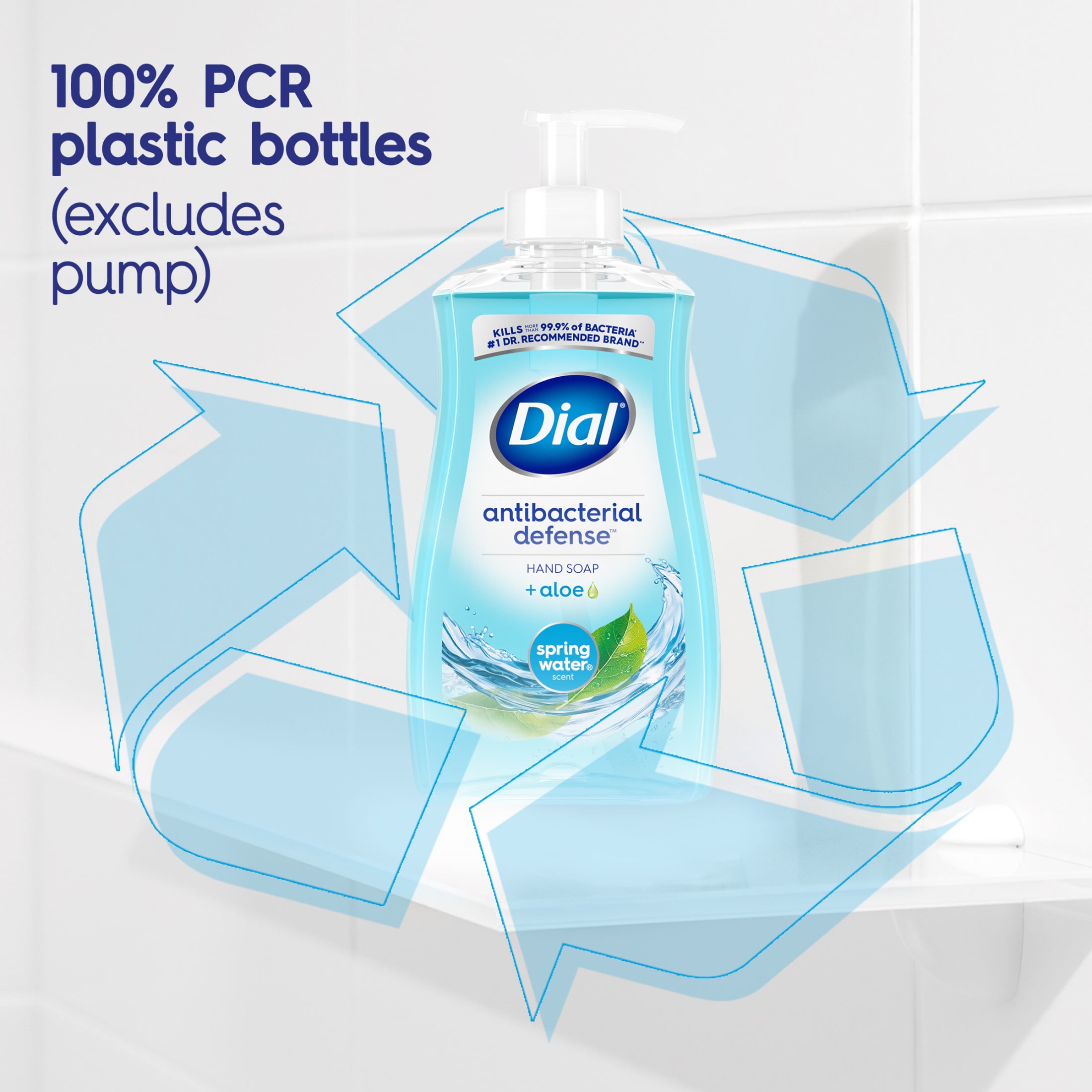 Dial Antibacterial Defense Liquid Hand Soap Refill, Spring Water Scent (52 fl oz) m82eq