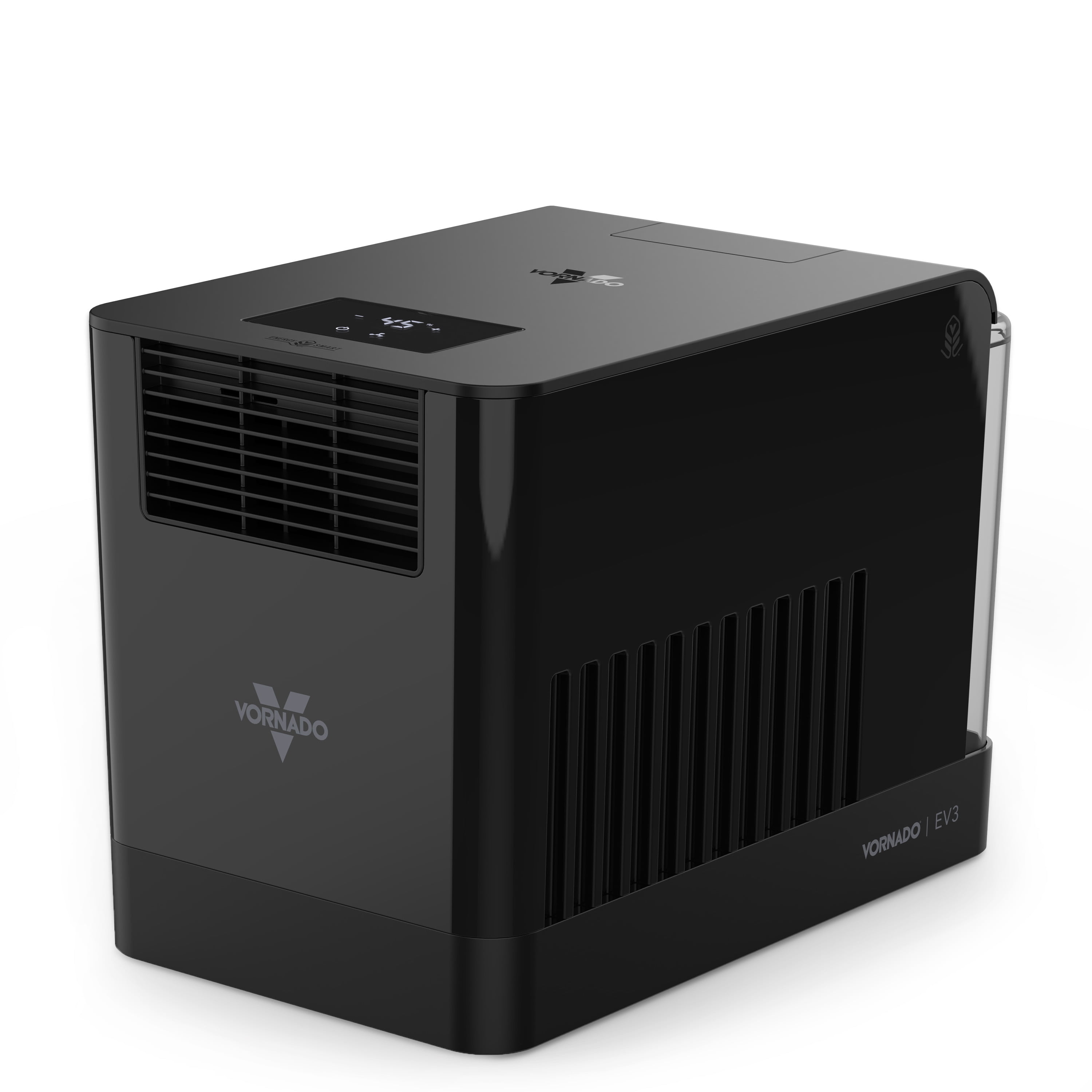 Vornado EV3 Whole Room Evaporative Humidifier, Intelligent Humidity Control, Top Fill Design, 10 Speed Settings (Black, 1.5 gal) 6zz2o