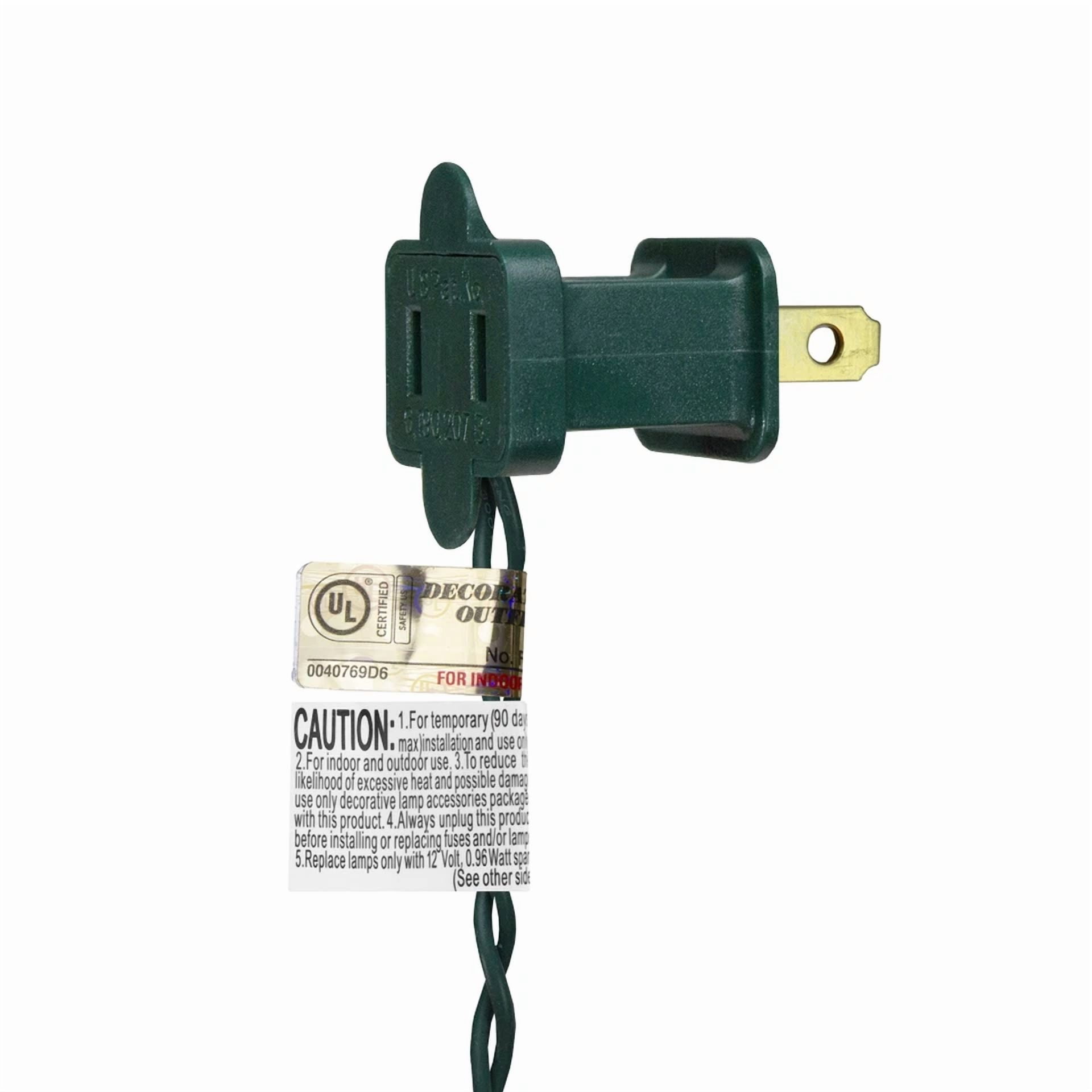 Knack Northlight Mini Christmas Lights, 50 Count LED String Lights with Green Wire (Blue, 12.5 ft) l09g5