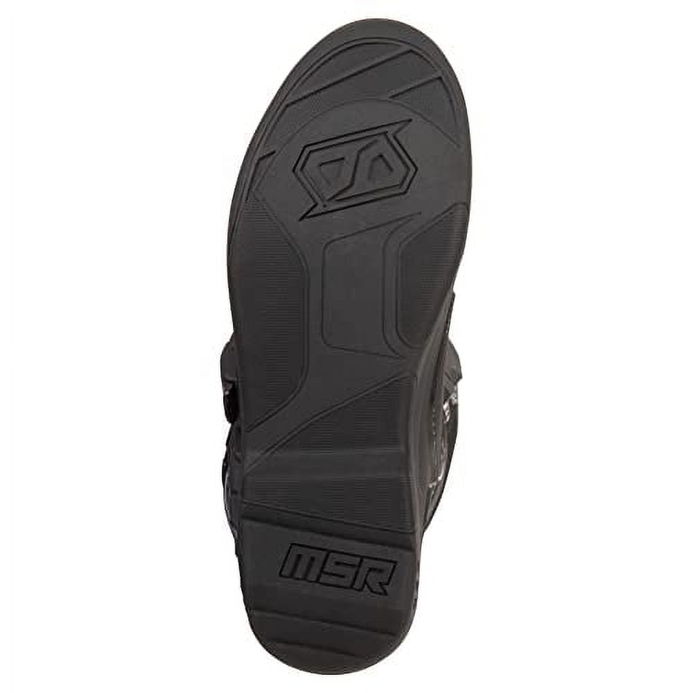 MSR Youth M3X Motocross Boots Protective Off-Road Racing Gear (Black, Size 3) muq40