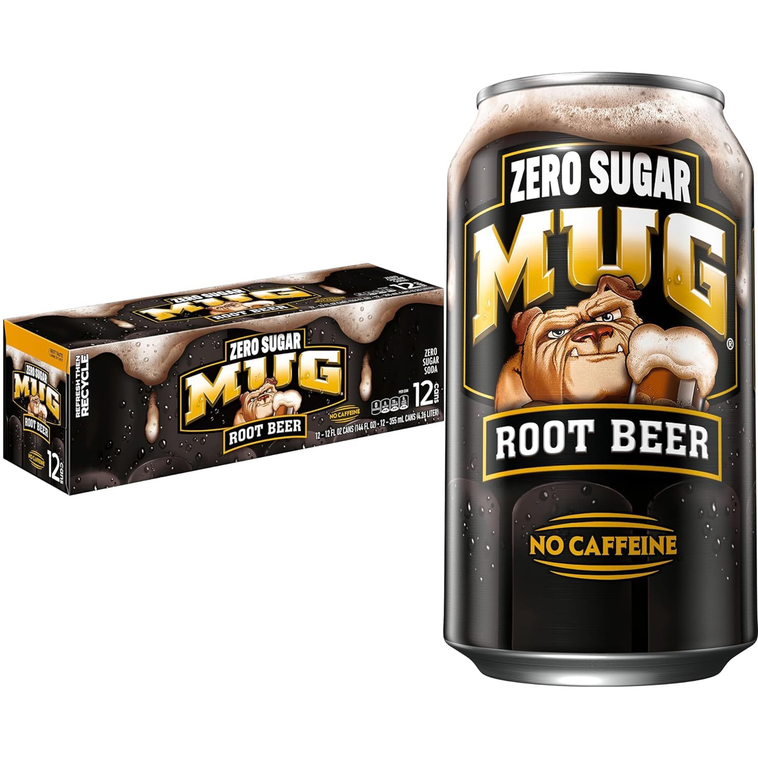 MUG Root Beer Zero Sugar Soda (12 fl oz, 12 Pack) nvd6l