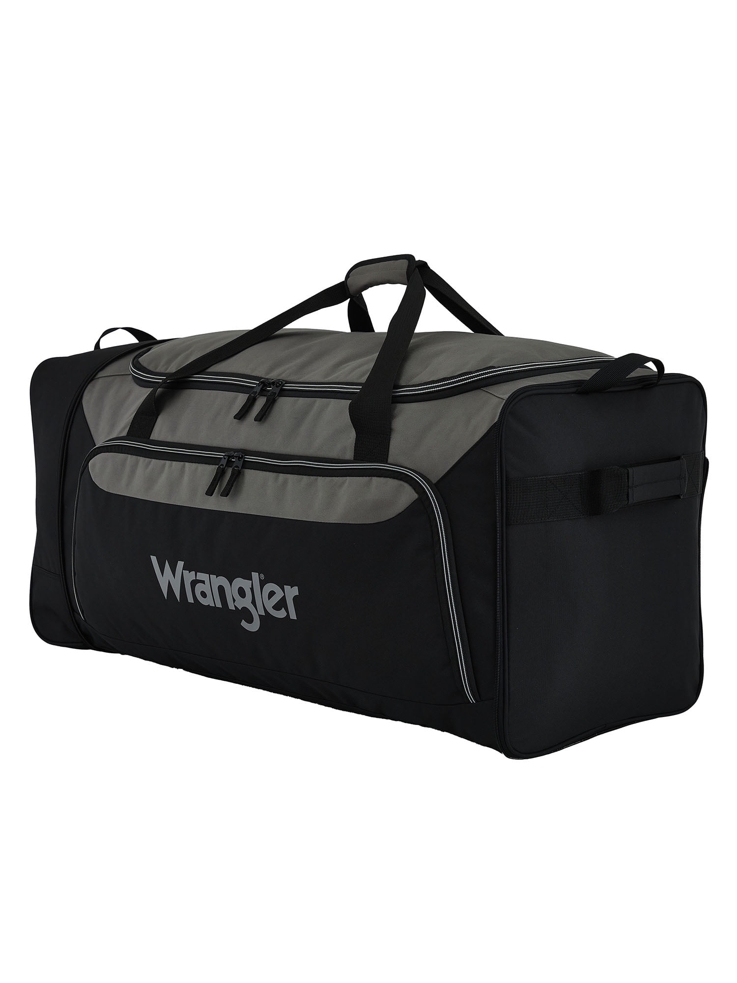 Wrangler Jumbo Collapsible 3-Wheel Rolling Locker Duffel (Black, 36 in) v1d3u - Image 3