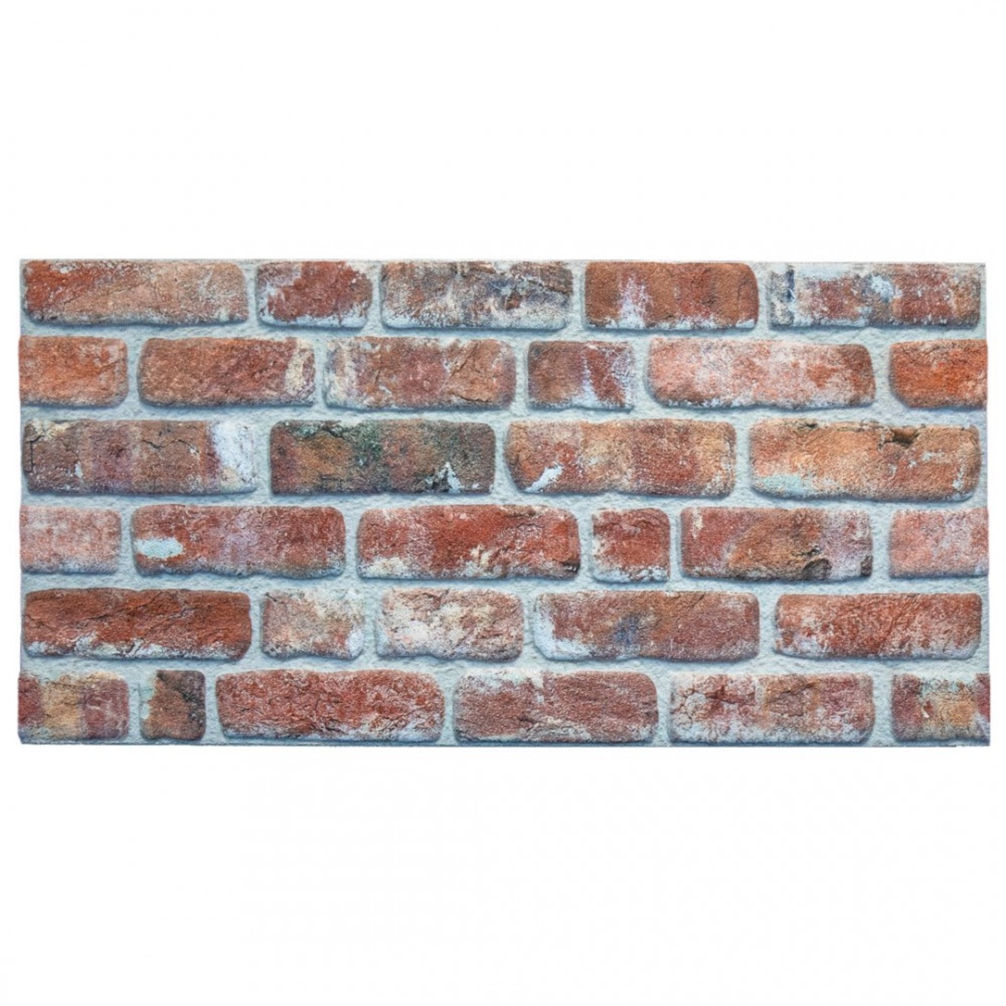 Dundee Deco 3D Wall Panels Brick Effect (Red, 10 Pack, 53 sq ft) c9rle