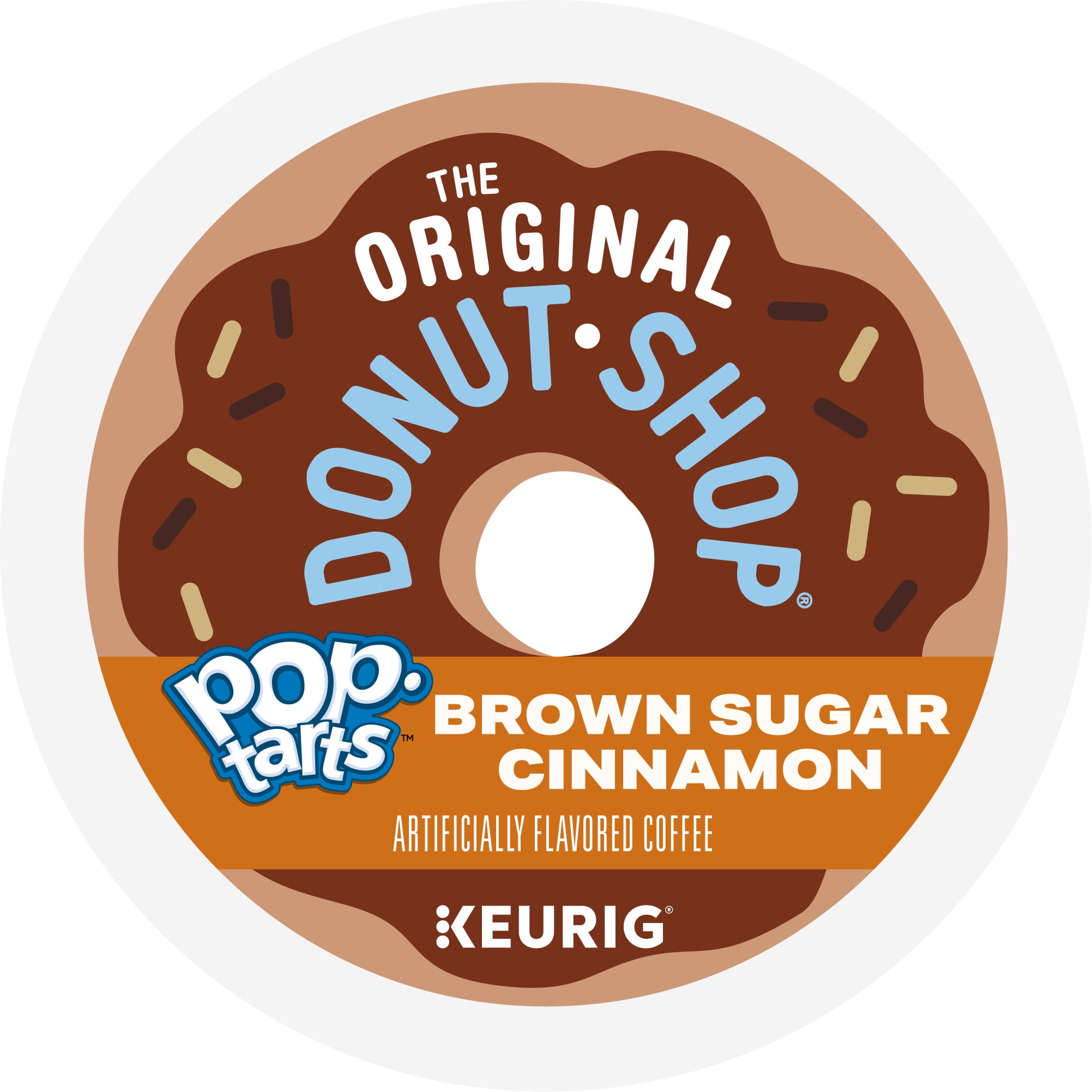 The Original Donut Shop Pop-Tarts Brown Sugar Cinnamon Flavored Coffee Pods (Brown, 24 Count) 8ifft
