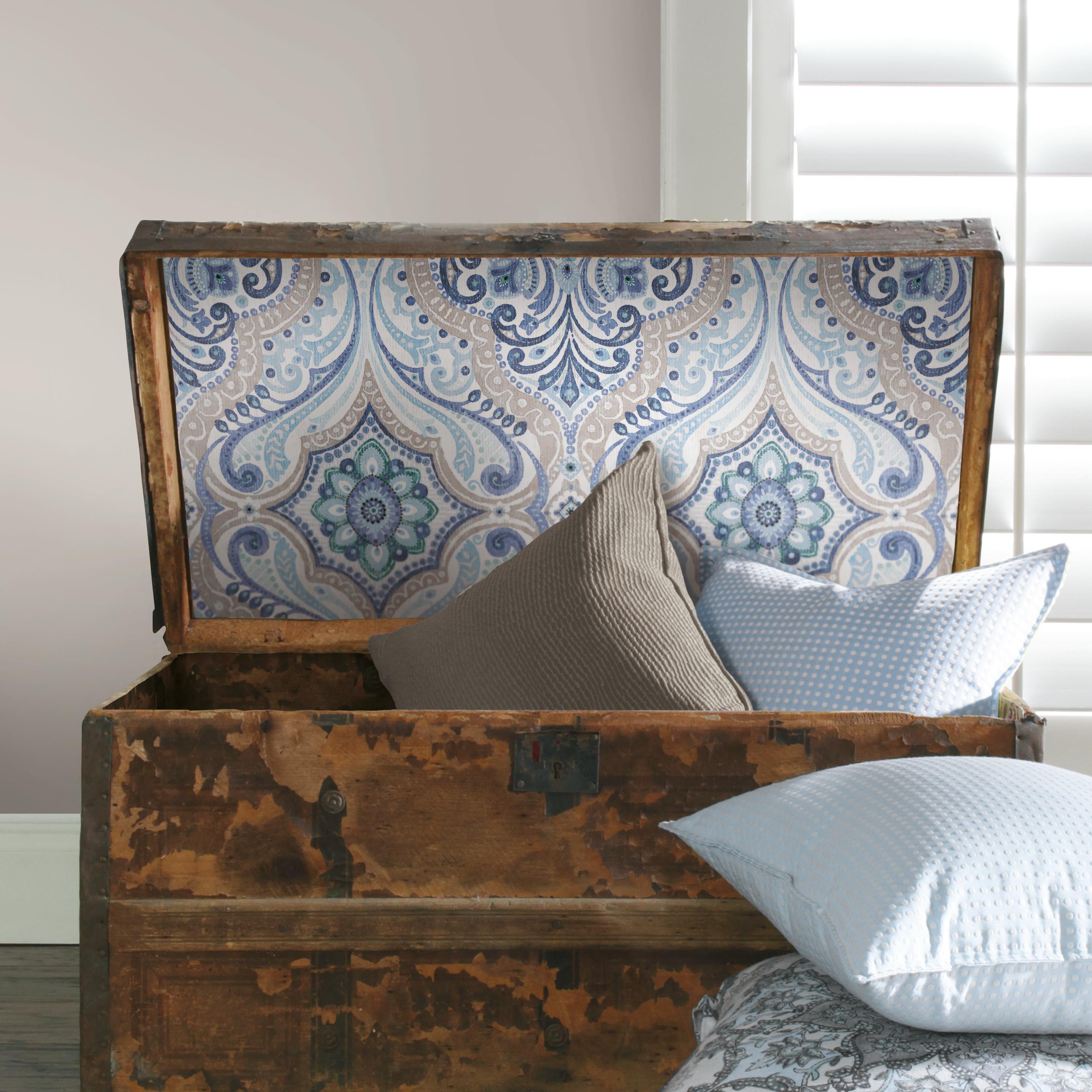 RoomMates Bohemian Damask Peel and Stick Wallpaper (Beige, 20.5 in x 18 ft) gg8is