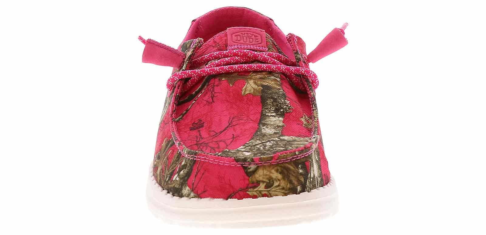 HEYDUDE Wendy Realtree Edge Casual Shoes Lightweight Slip-On Sneakers (Pink, 8 US) s3tk5