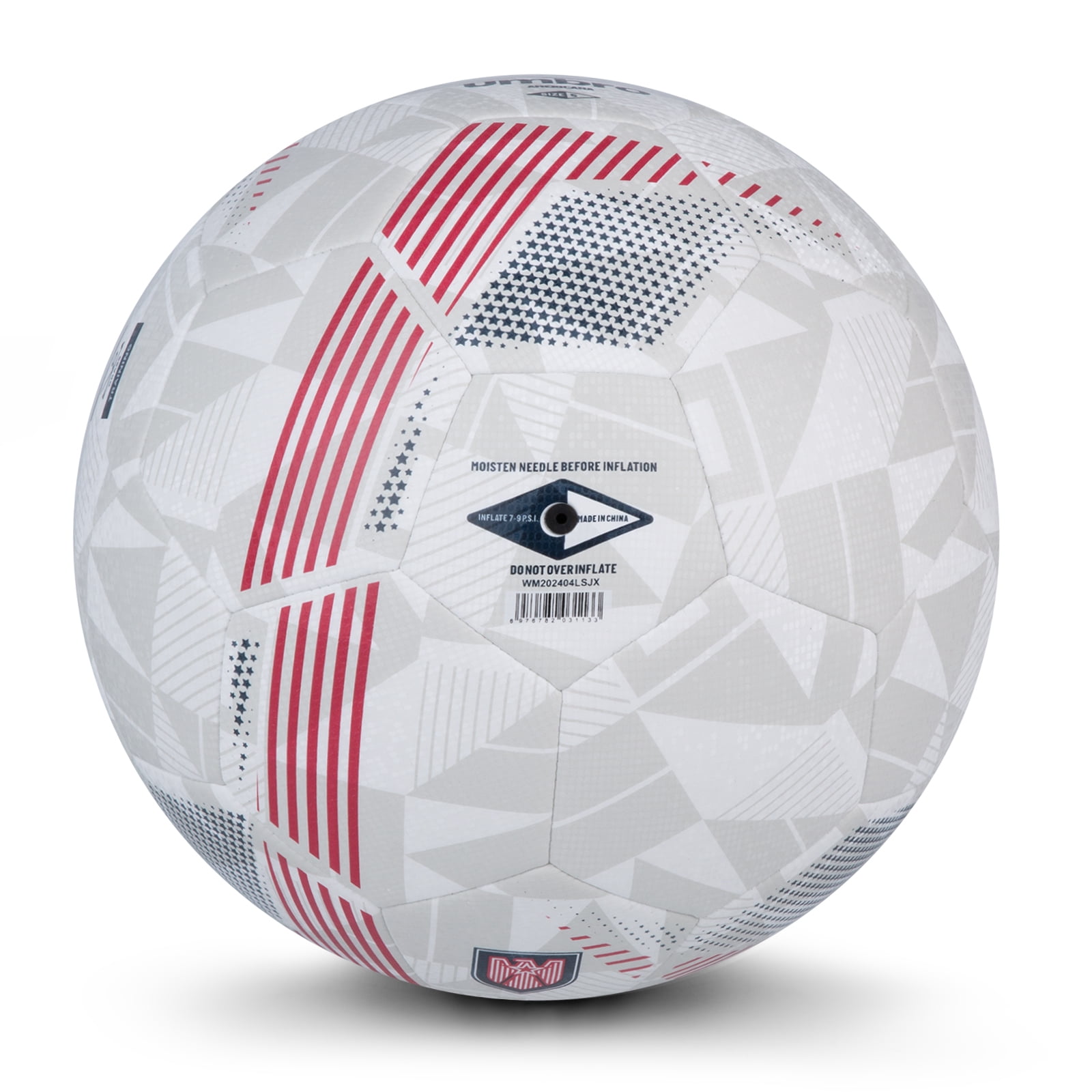 Umbro Americana Soccer Ball (Red/White/Blue, Size 5) 8y9ud