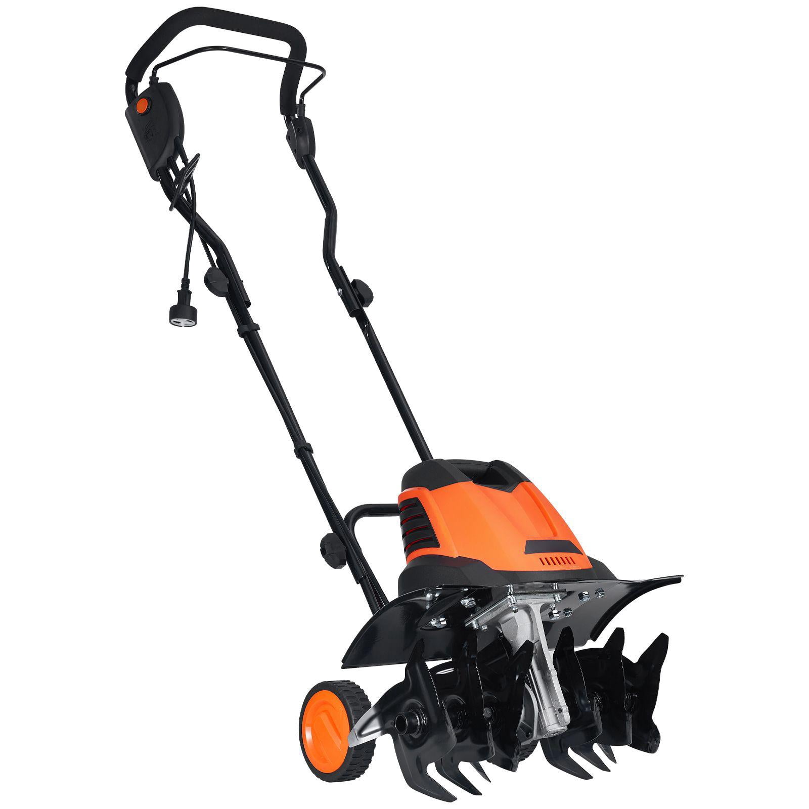 GUOXIANG 12 Amp Electric Tiller Corded Garden Cultivator with Manganese Steel Blades (18 in Width, 3.94 in Depth) 6g0rd