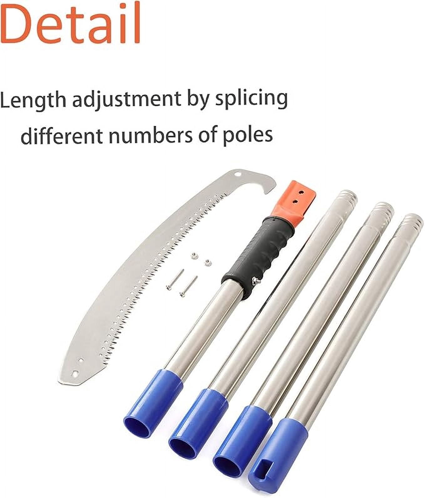 AEASKIEY Pole Saw for Tree Trimming, Extendable Manual Branch Cutter with Stainless Steel Handle (7 ft) cyvsi