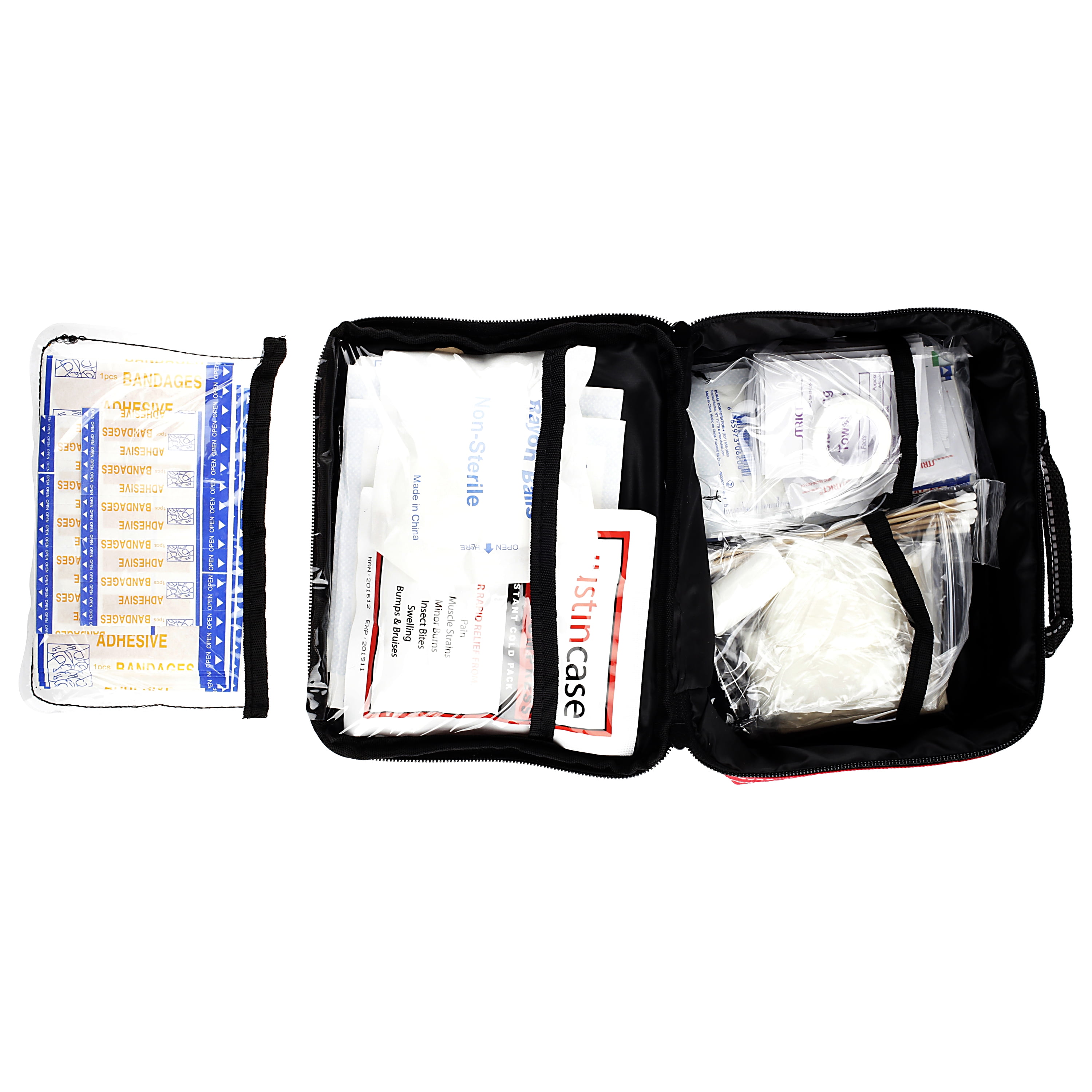 Justin Case 131-Piece Family First Aid Kit with Carrying Case (131-Piece Set) v8lm4
