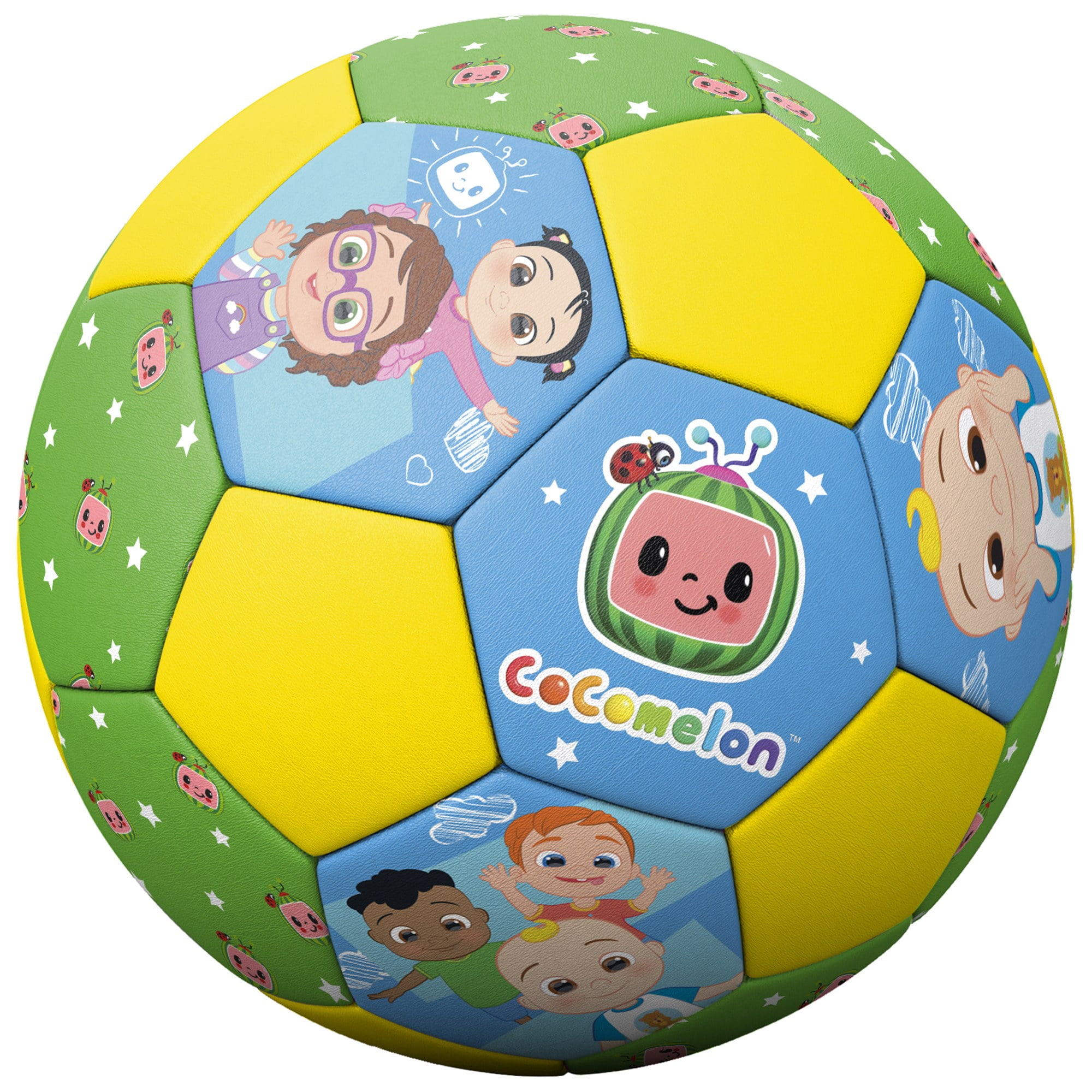 Hedstrom Cocomelon Jr. Soccer Ball Lightweight Durable PVC Sports Toy (Yellow, 7 in) 81hvr