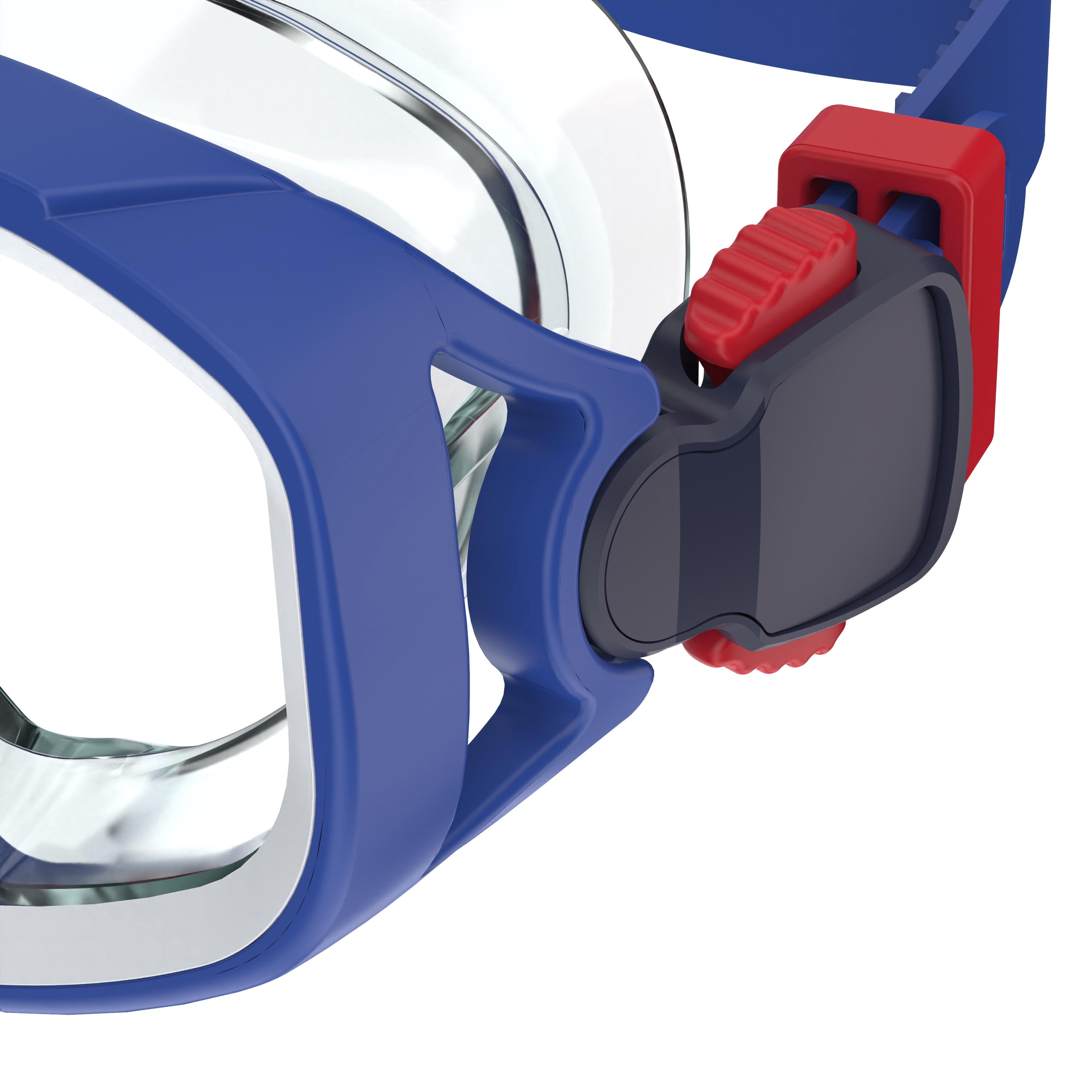 Speedo Kids Compass Swim Mask, Soft Fit with UV Protection, Anti-Fog Lens (Clear, 2 Pack) tzqsc
