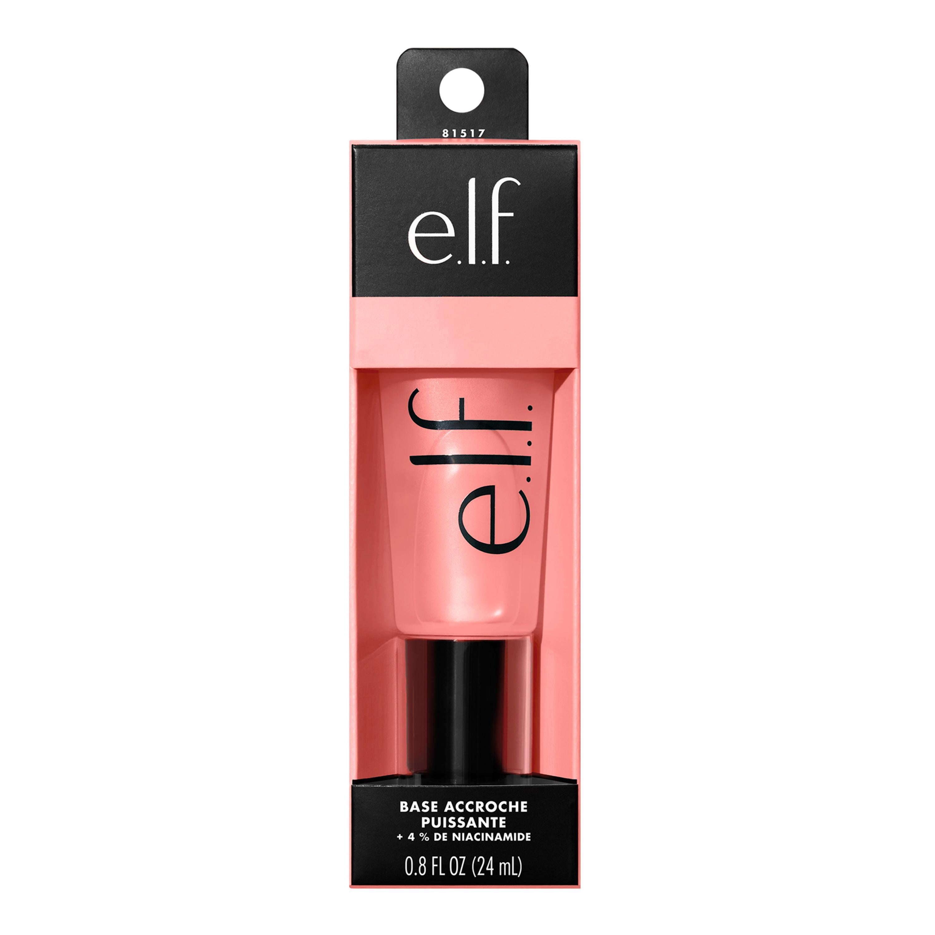 e.l.f. Cosmetics Power Grip Primer with 4% Niacinamide, Long-Lasting Makeup Base (Clear, 0.8 fl oz) tylpl