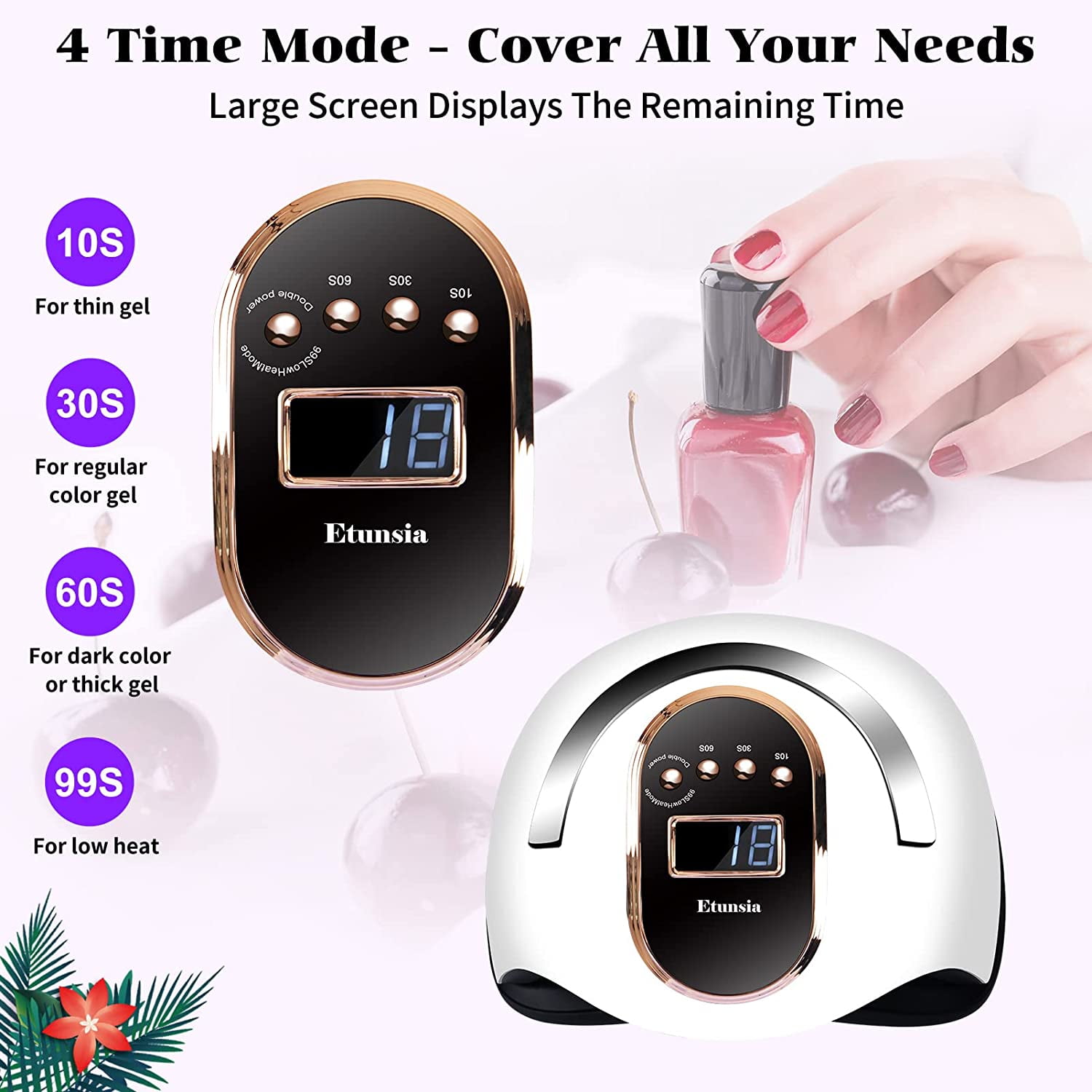 COWIN UV LED Nail Lamp for Gel Polish Curing, Professional 168W Smart Sensor Dryer (White, 9.13 x 8.15 x 4.25 in) lfwxj