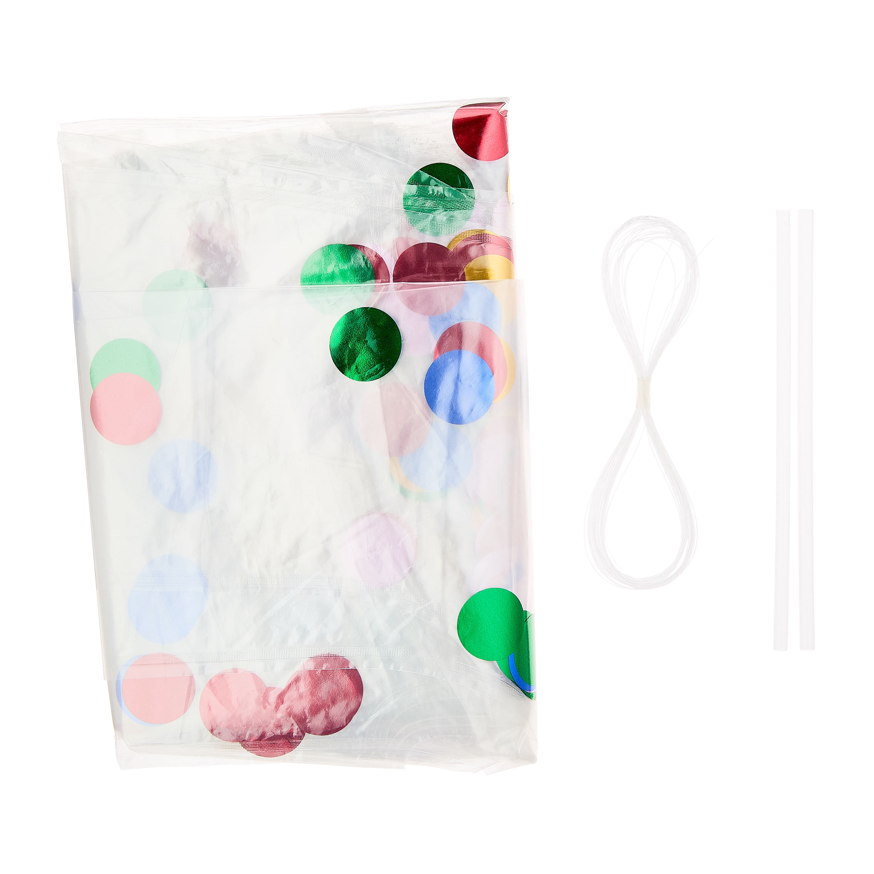 Way To Celebrate Happy Birthday Confetti Metallic Foil Balloon Banner (Multi-Color, 16 Pieces) flmf8