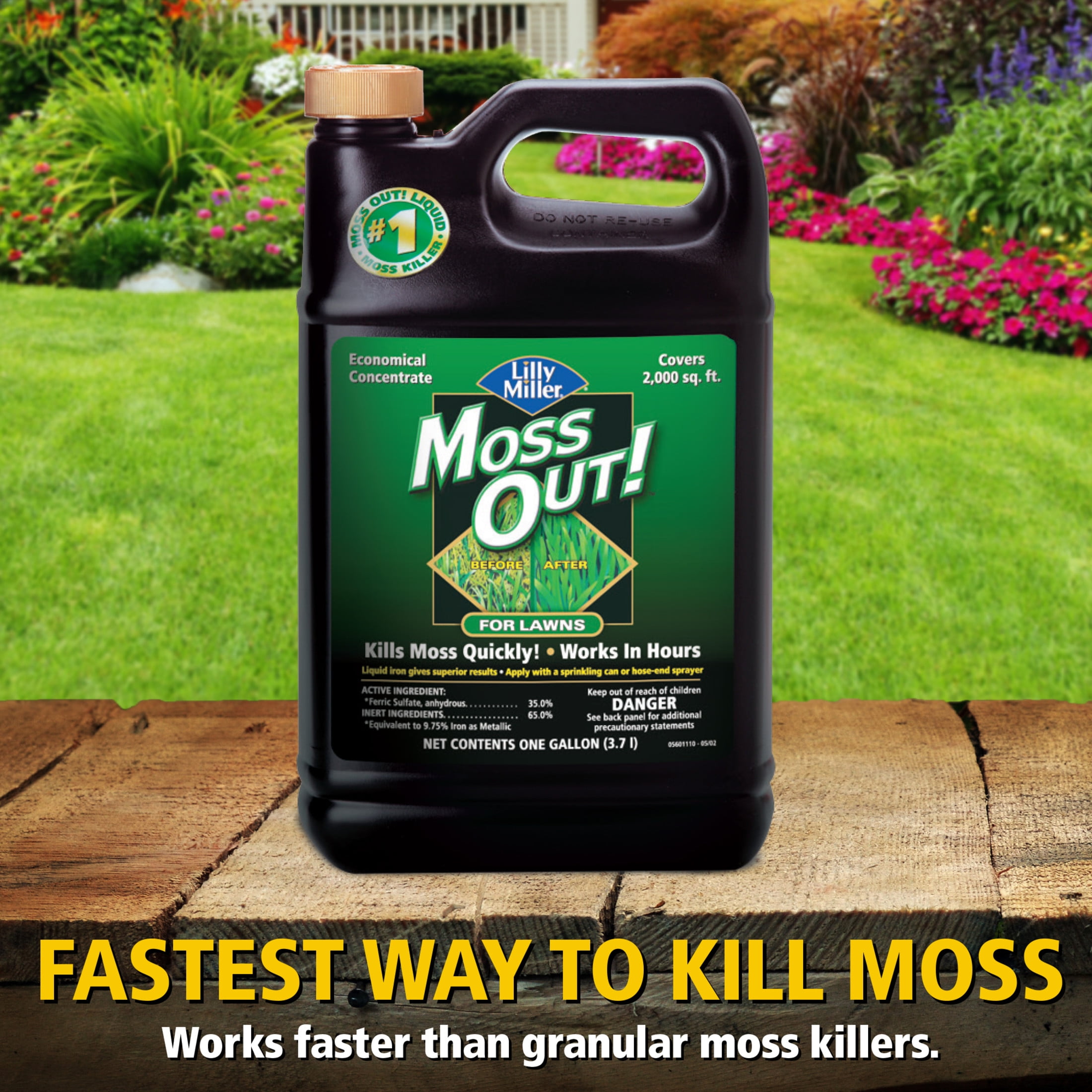 Lilly Miller Moss Out! Lawn Moss Killer Herbicide Concentrate (128 fl oz) nnw33