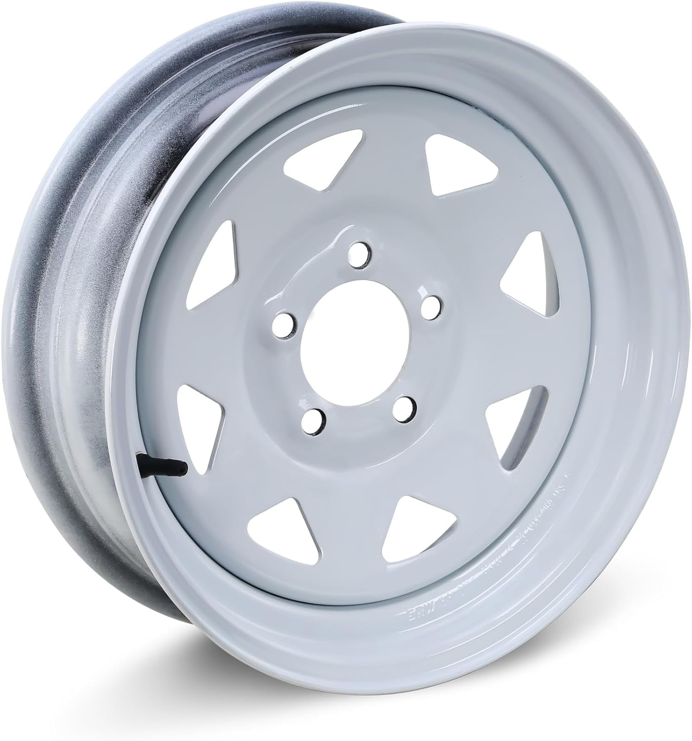 ROCKMAN Trailer Tire and Wheel Assembly (ST175/80R13, 6-Ply, 5 Lug on 4.5 in PCD, White Spoke) bcp4q