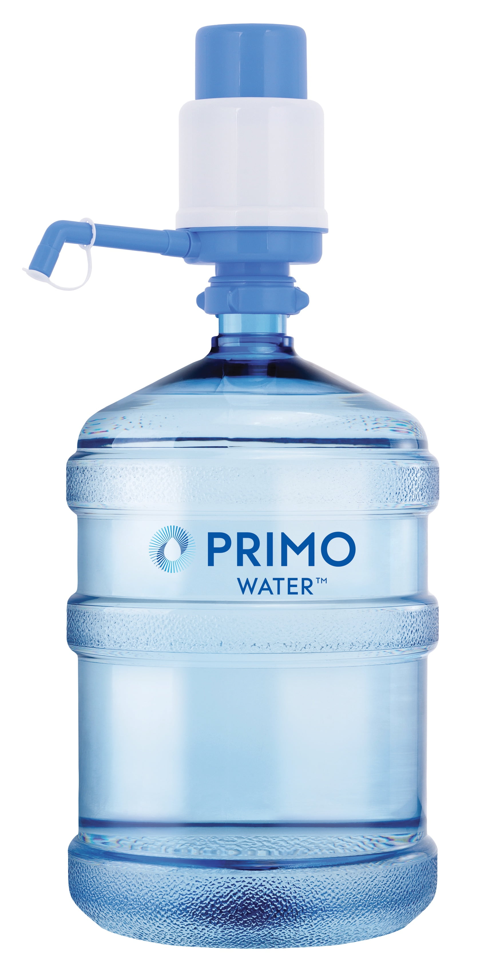 Primo Water Portable Manual Water Pump for 3 and 5 Gallon Jugs (Blue and White, 1 Pack) laypn