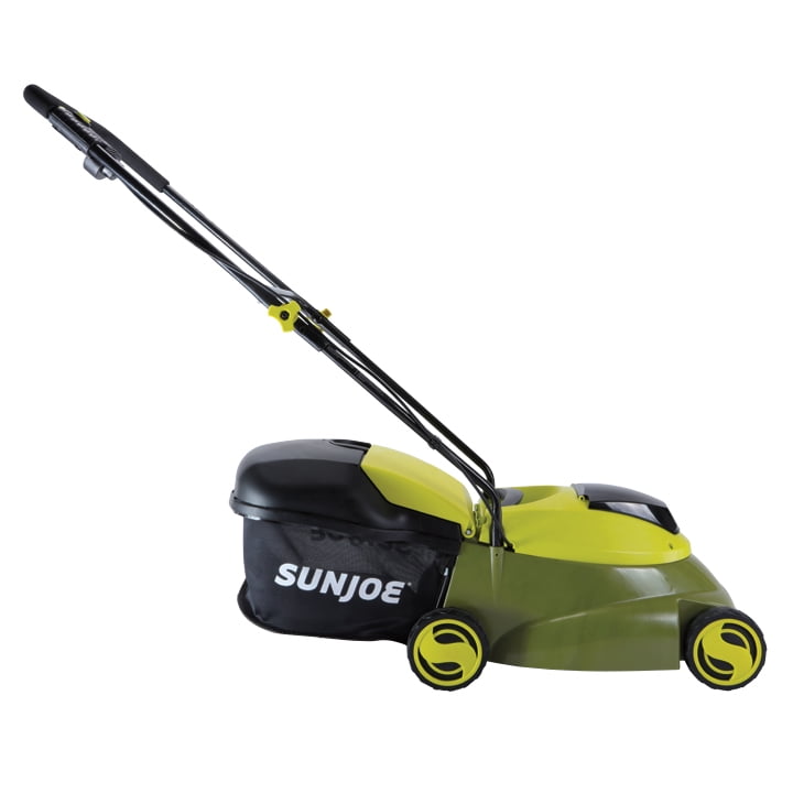 Sun Joe 24V Cordless 14-inch Brushless Push Lawn Mower (Green, 23.1 lb) d7rof