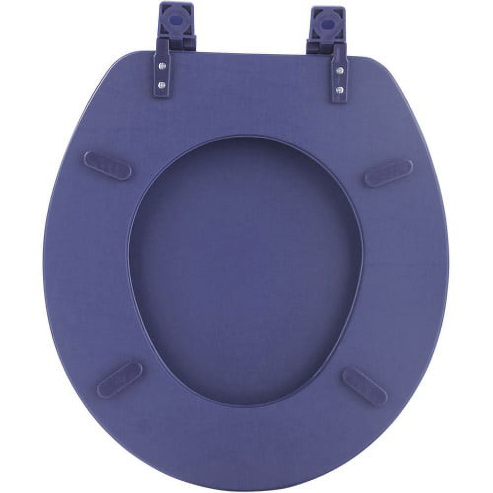 Achim Fantasia Soft Vinyl Toilet Seat (Navy, 17 in) 8suhz