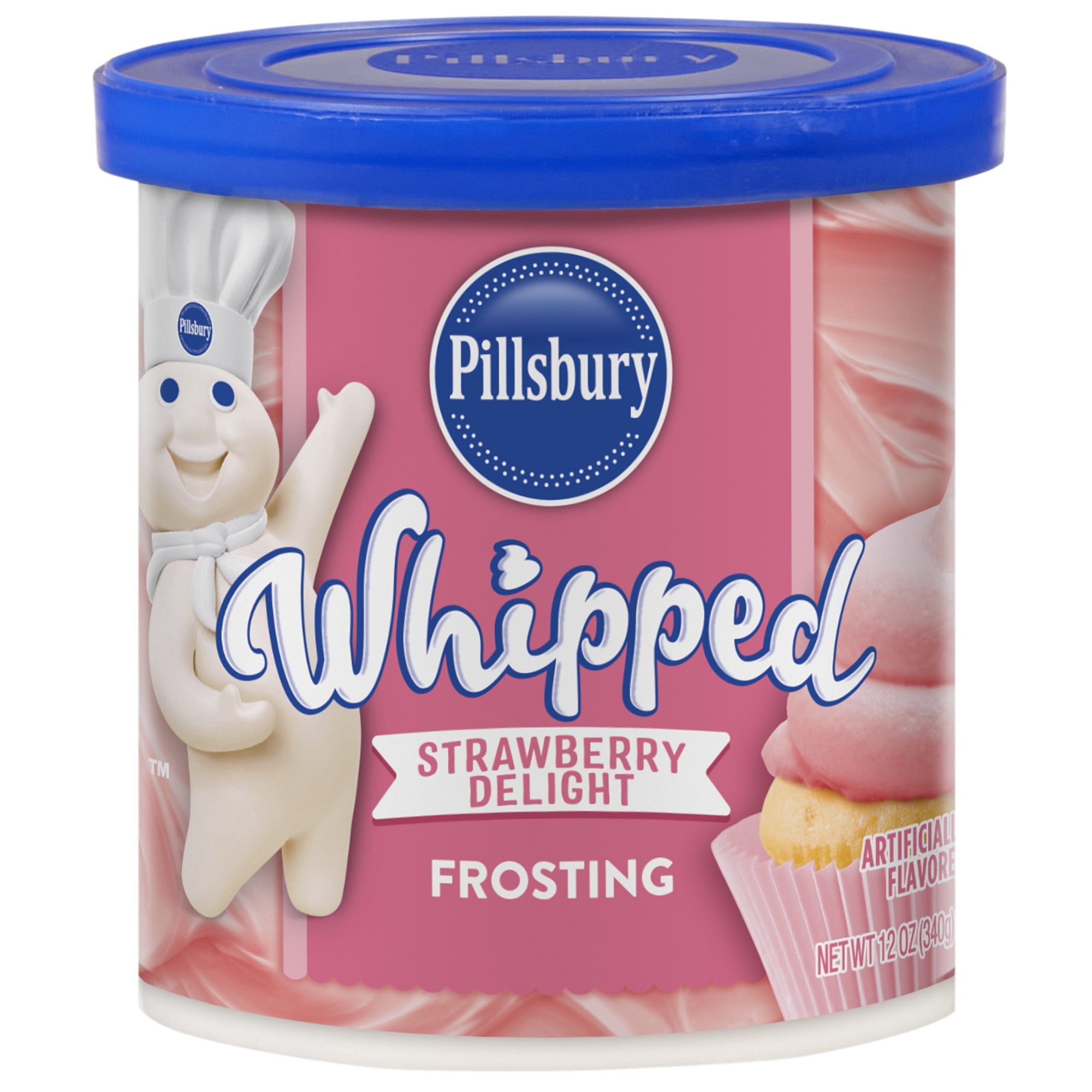 Pillsbury Whipped Strawberry Delight Frosting (Pink, 12 oz) 1g0xc