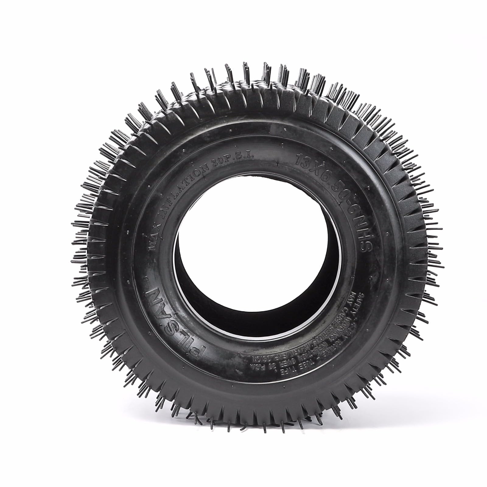 suisuitong 13x6.50-6 Tubeless Utility Tire (4PR Heavy-Duty Replacement for Lawn Mower, Golf Cart, ATV, 6 in Rim) h157p