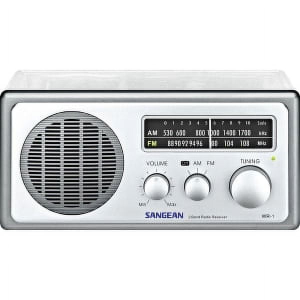 Sangean AM/FM Table Top Radio (Clear, 1 Unit) 3obdc