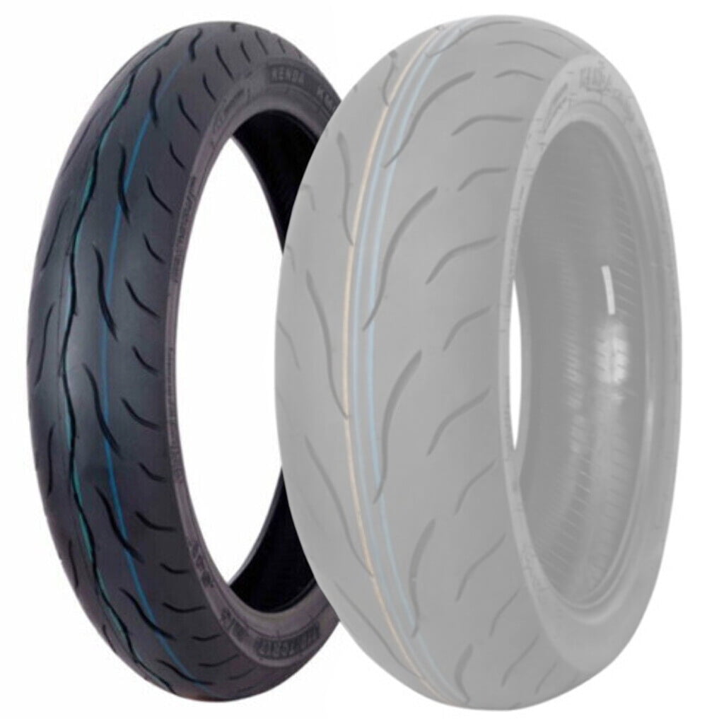 Kenda KM1 Front Tire (Black, 120/70ZR-17) 2dr4n