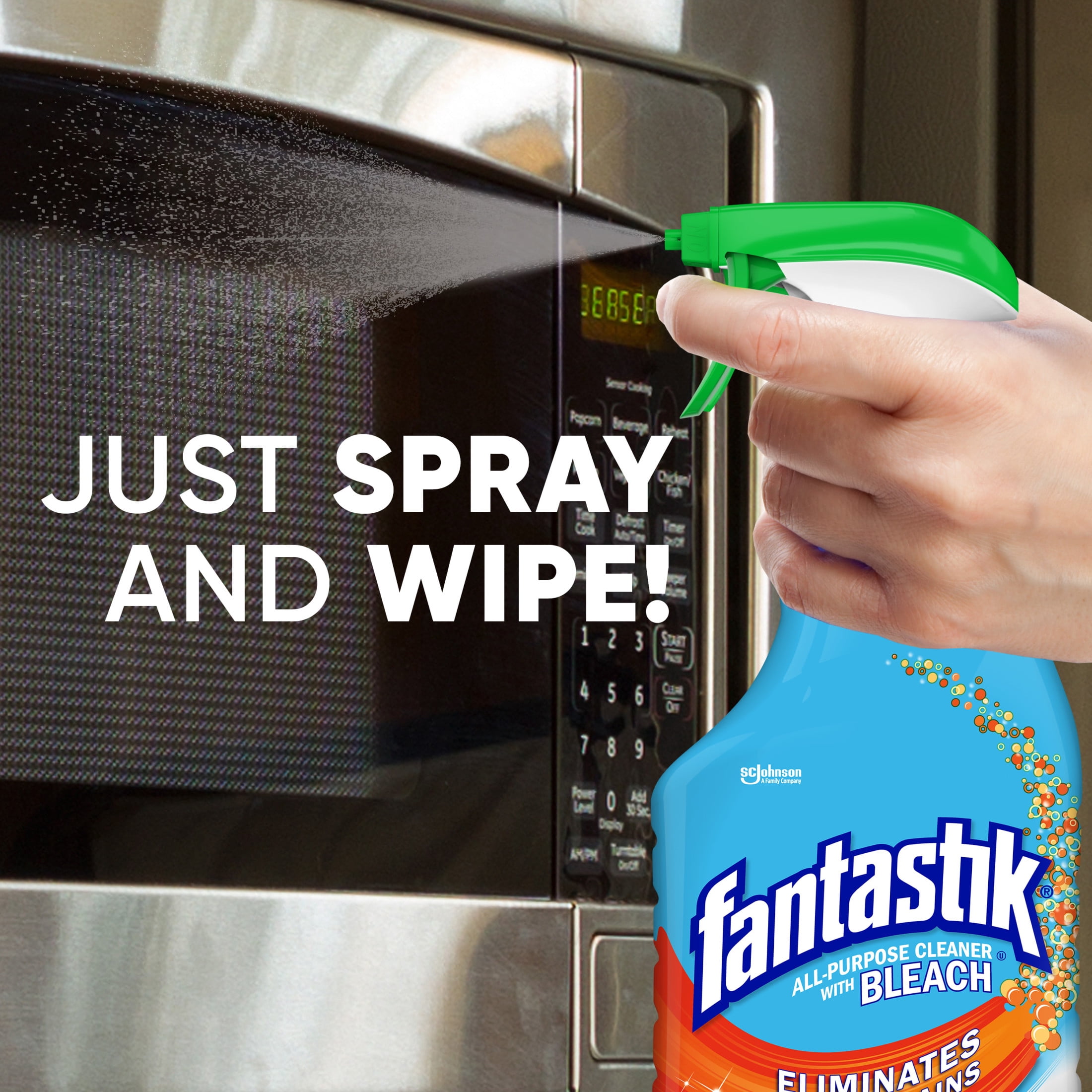 Fantastik All-Purpose Cleaner with Bleach, Heavy-Duty Multi-Surface Disinfectant (32 fl oz) fqr5b