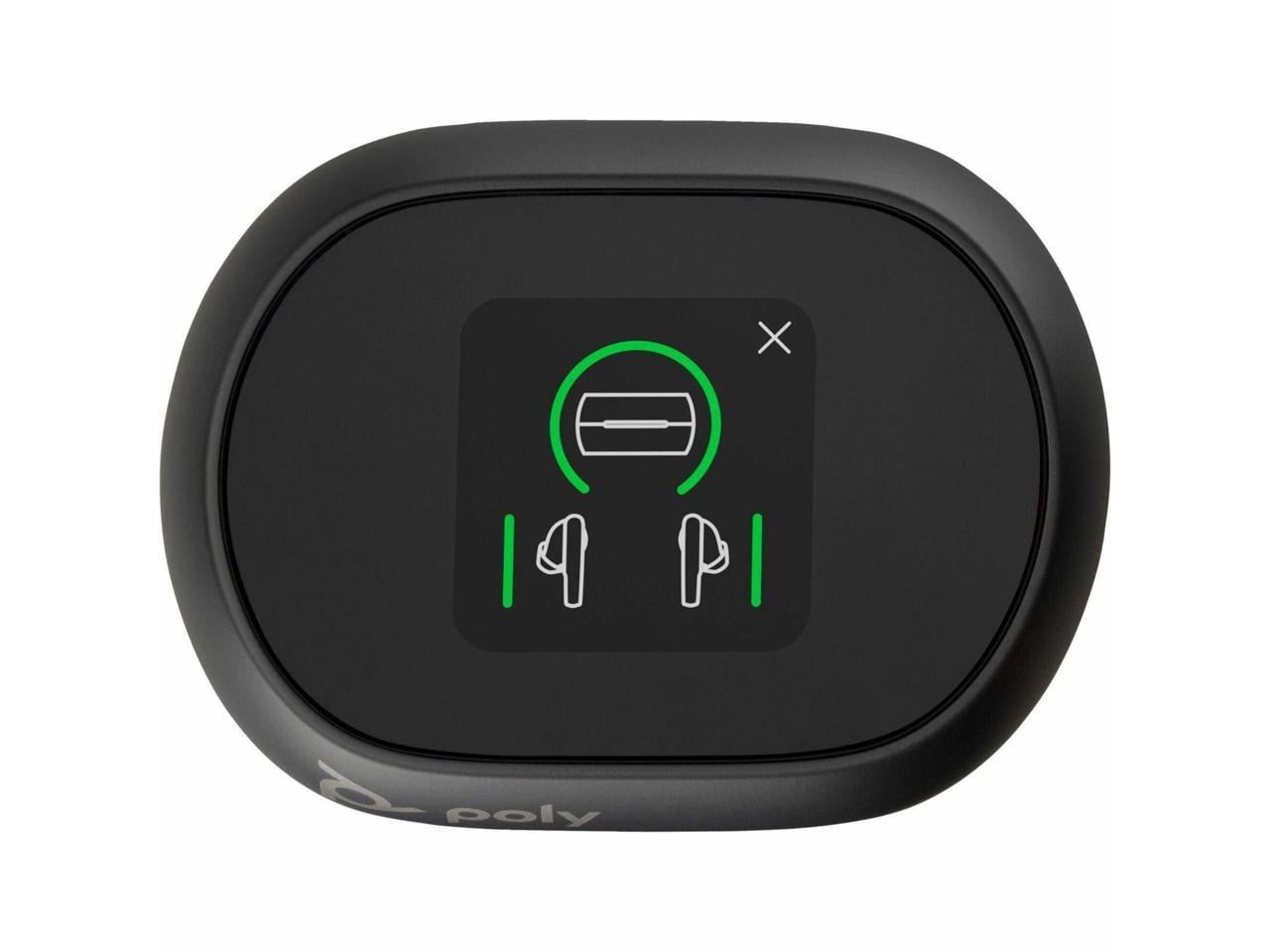 Poly Voyager Free 60+ UC Wireless Earbuds with Touchscreen Charging Case and BT700 USB-C Adapter (Carbon Black) 20m2e