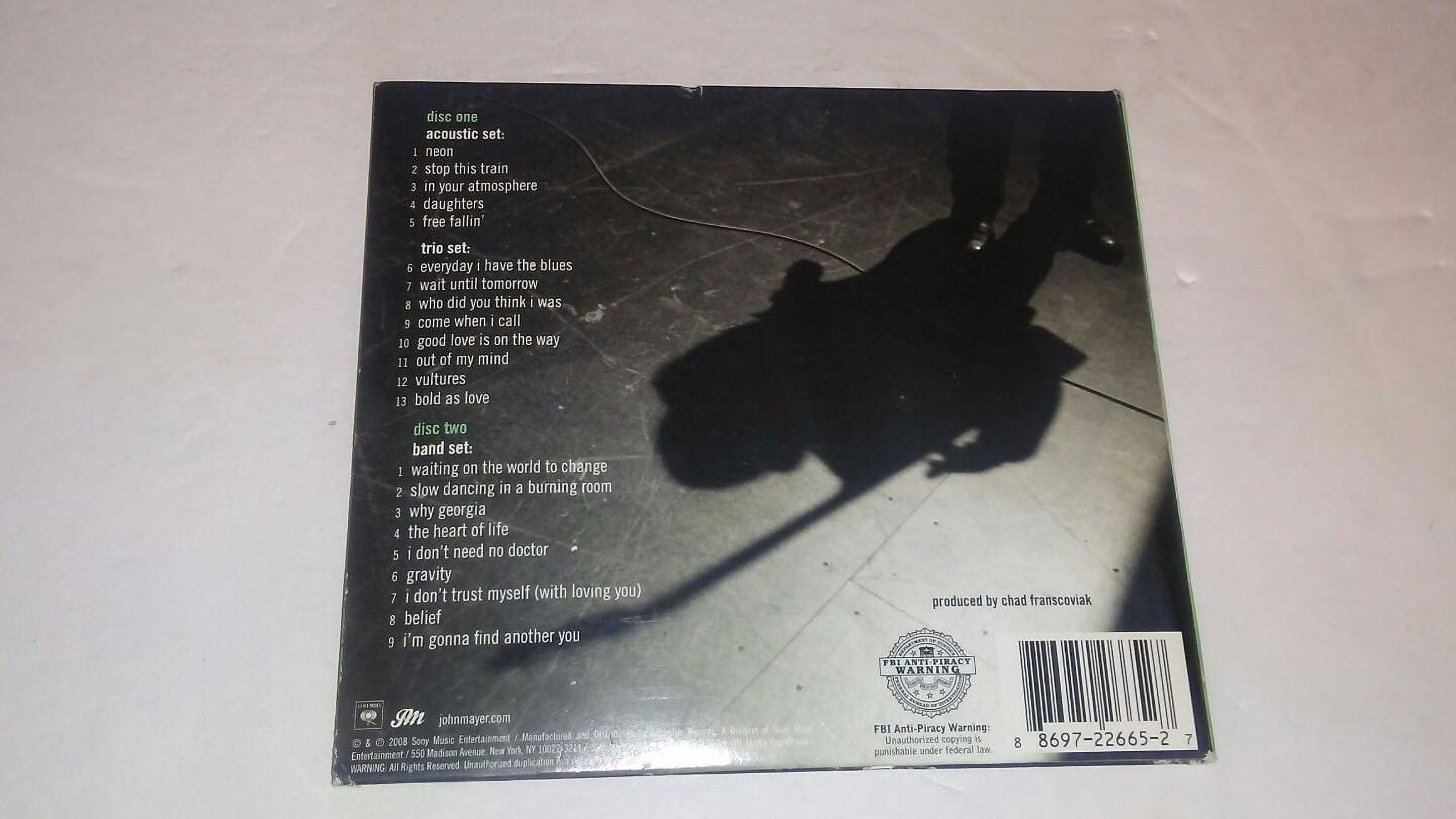 John Mayer Where the Light Is Live in Los Angeles (Audio CD) 7hraj