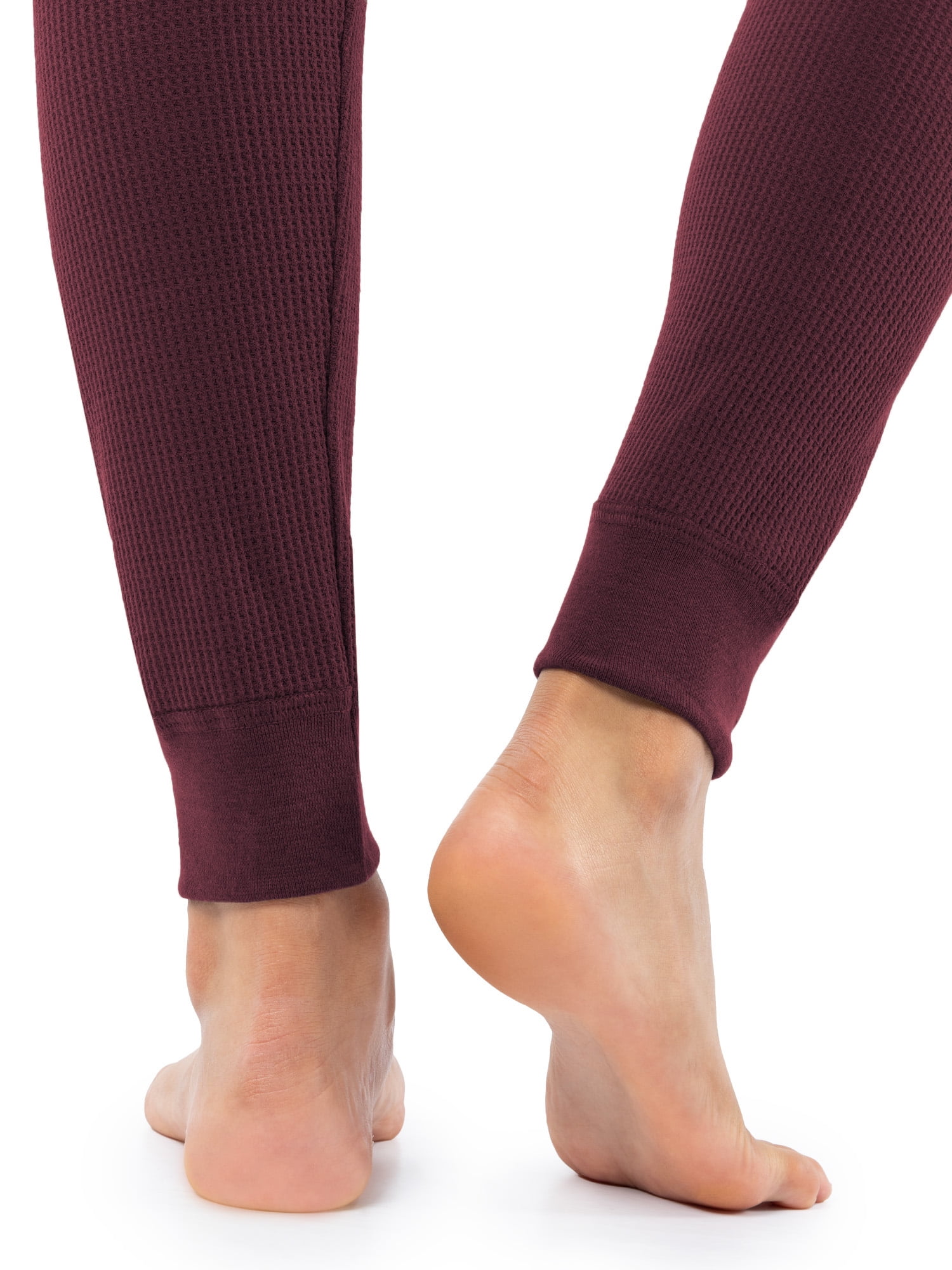 Fruit of the Loom Women's Recycled Waffle Thermal Bottoms (White, 2-Pack) lw1o3