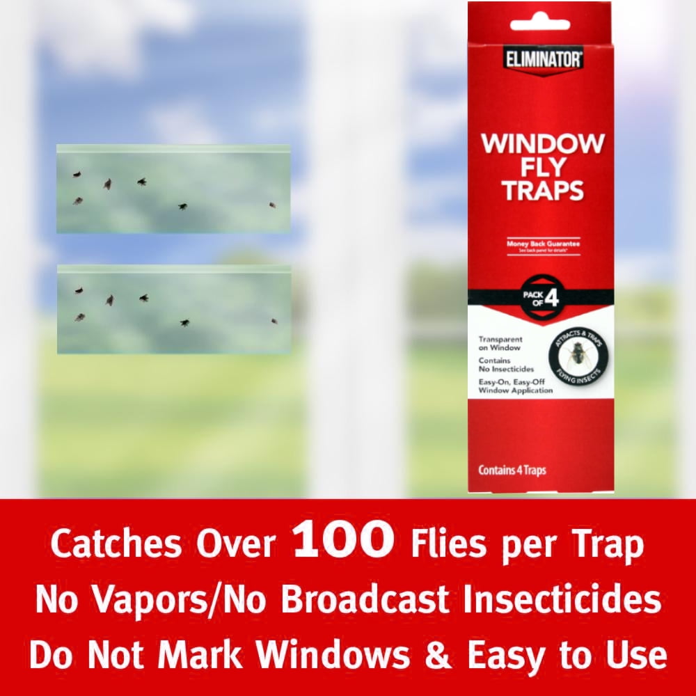 Eliminator Window Fly Trap Adhesive Strips (4 Pack) z96ep
