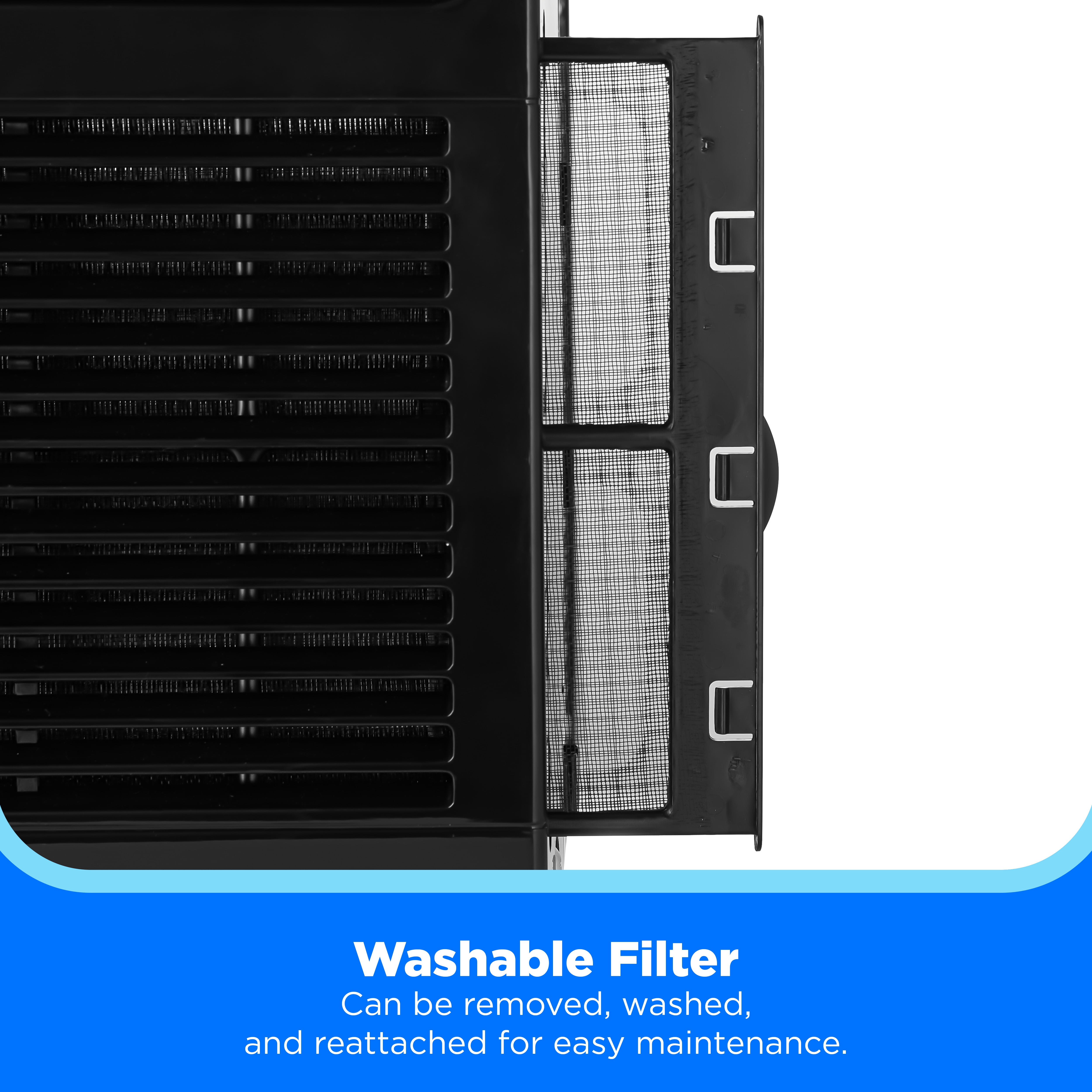 Midea 5,000 BTU Mechanical Window Air Conditioner for Small Rooms (Black, 150 sq ft) wly55
