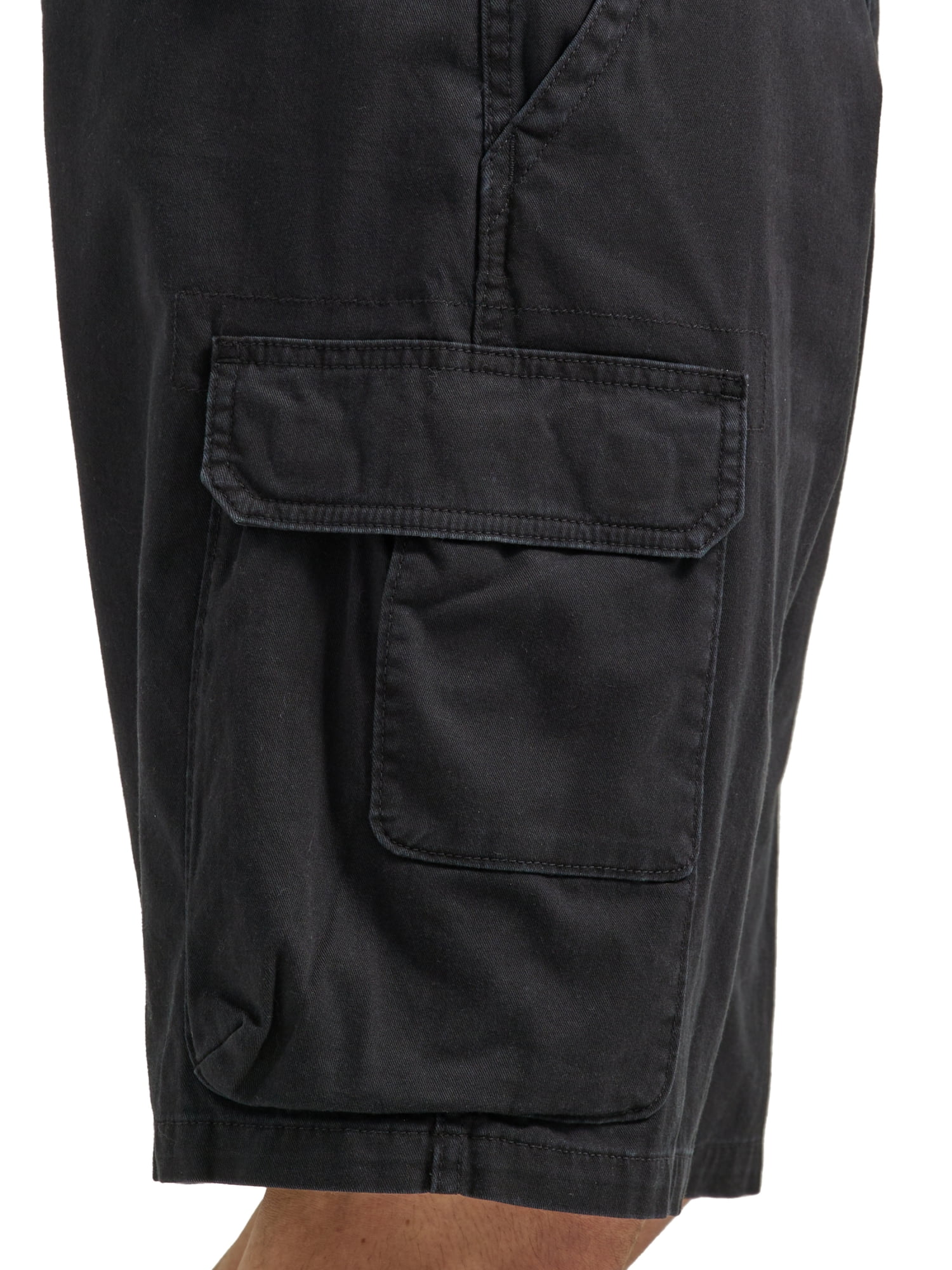 Wrangler Men's Relaxed Fit Multi-Pocket Cargo Shorts with Stretch (Black, 30-50) rxsjh